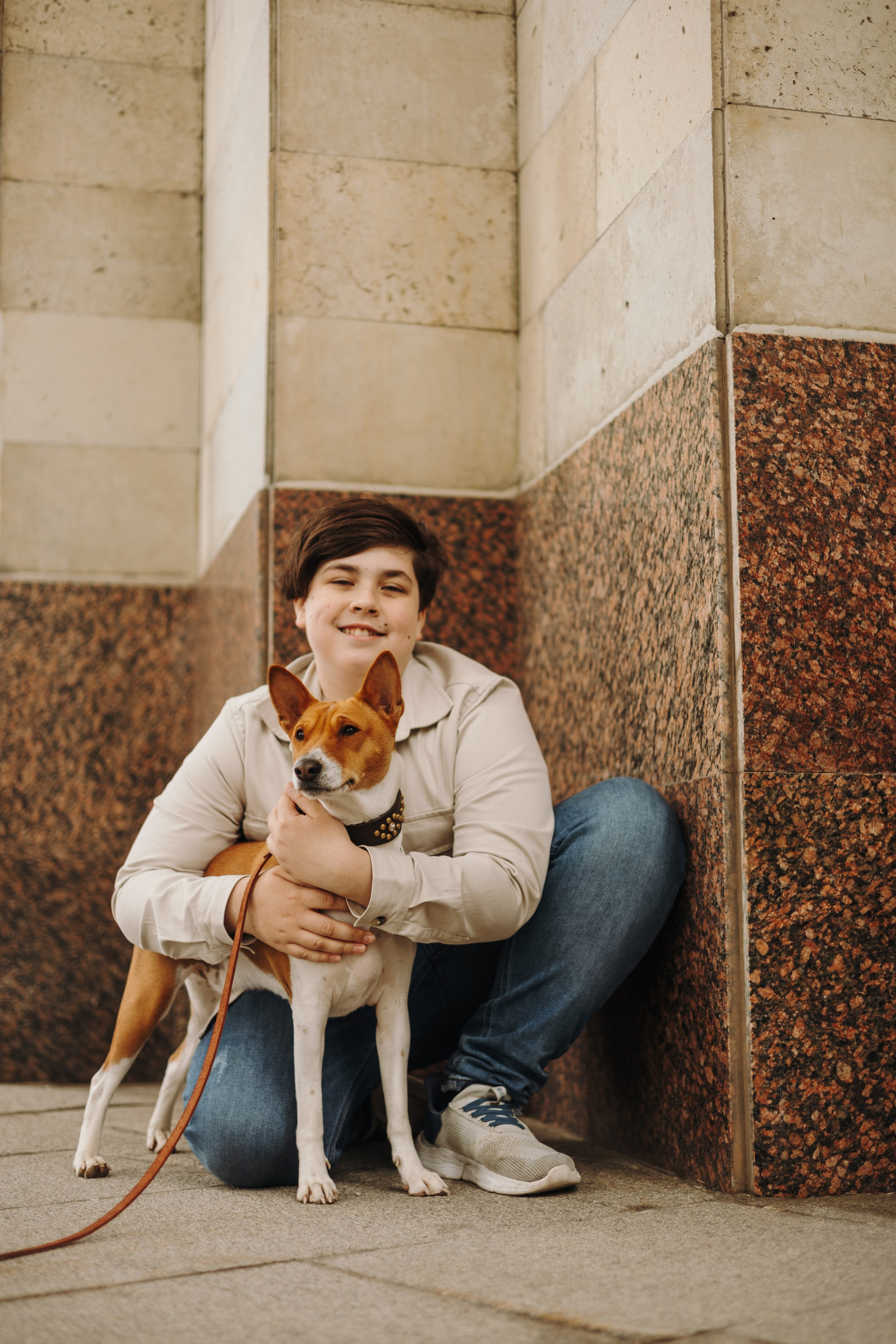 Ольга, Тимофей и Аурис. Фотограф животных Евгения Верцинская