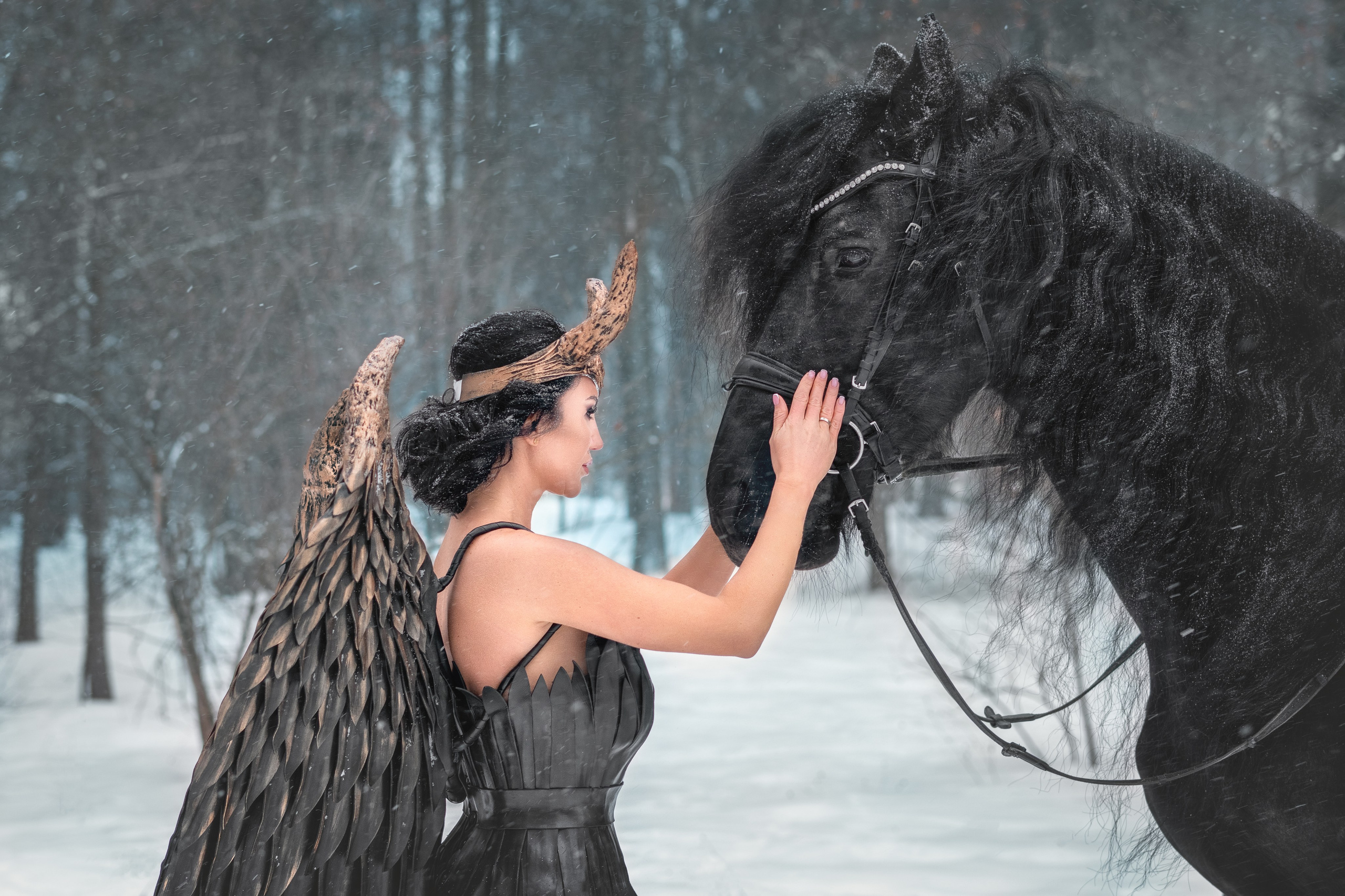 Фотосессия с лошадьми и съемки с конем в Москве от фотографа Елены Жмельковой