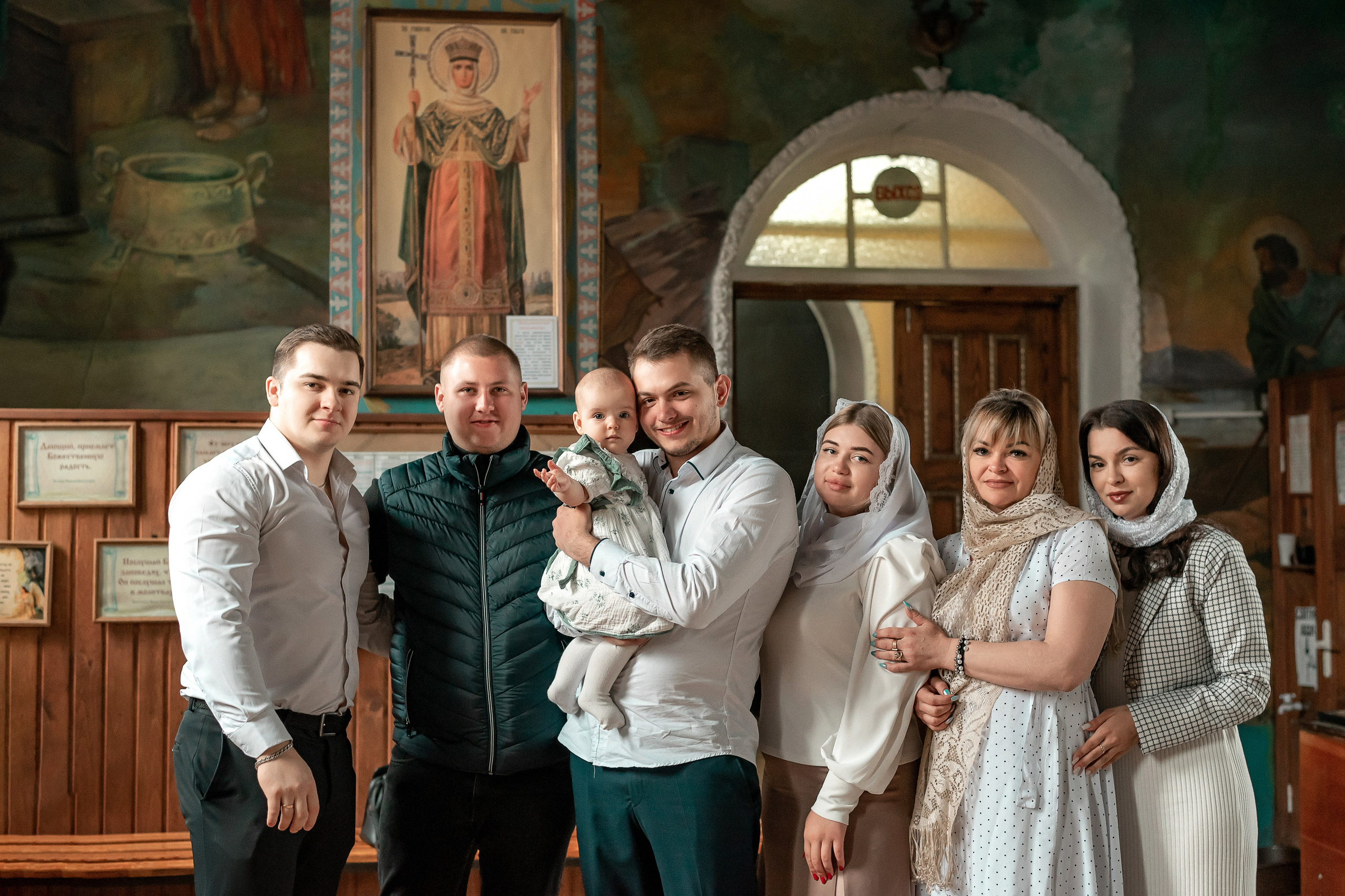 Красивая съемочка Крещение Александры. Семейный и детский фотограф Наталья Горда