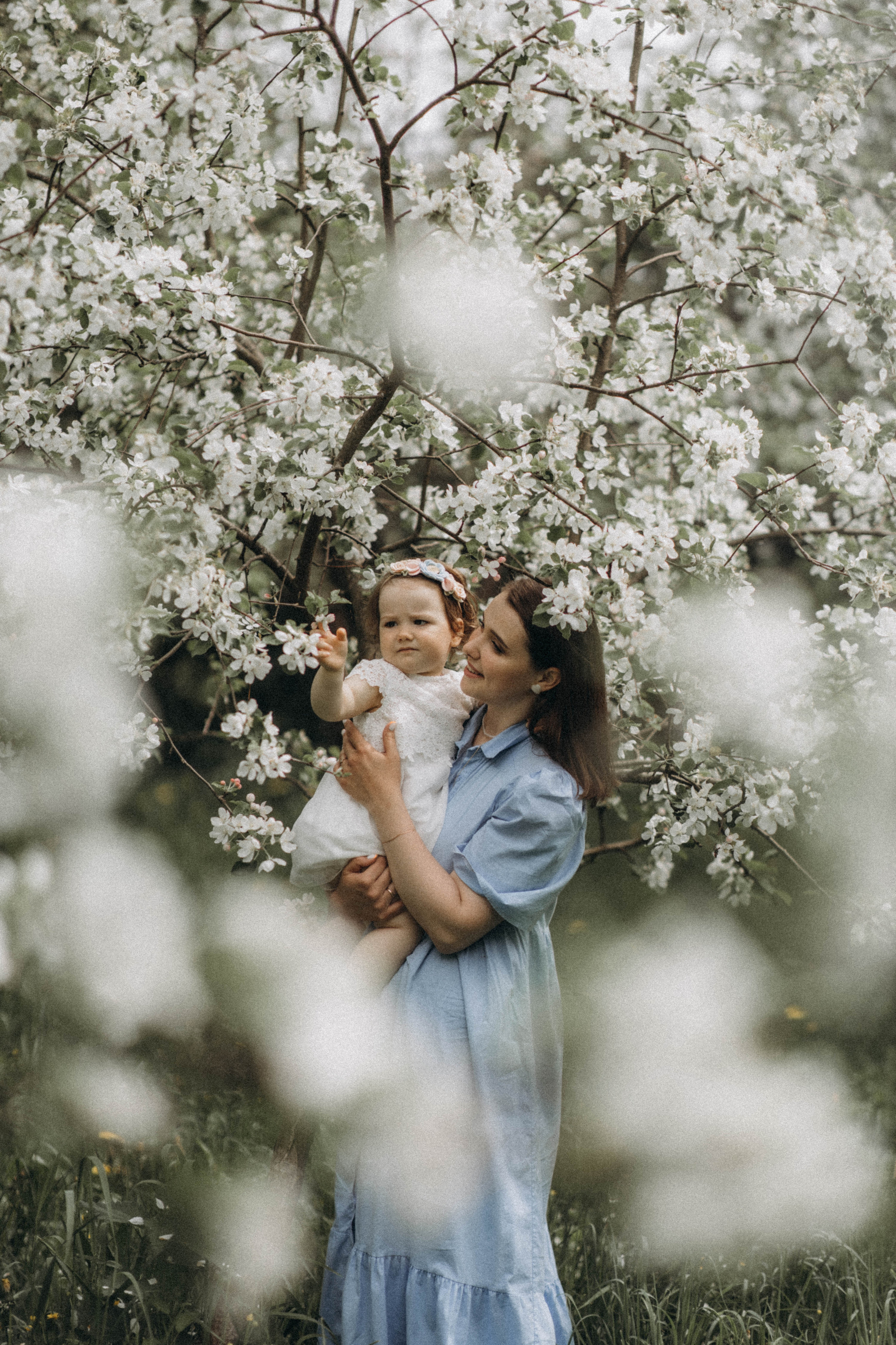 Среди яблонь