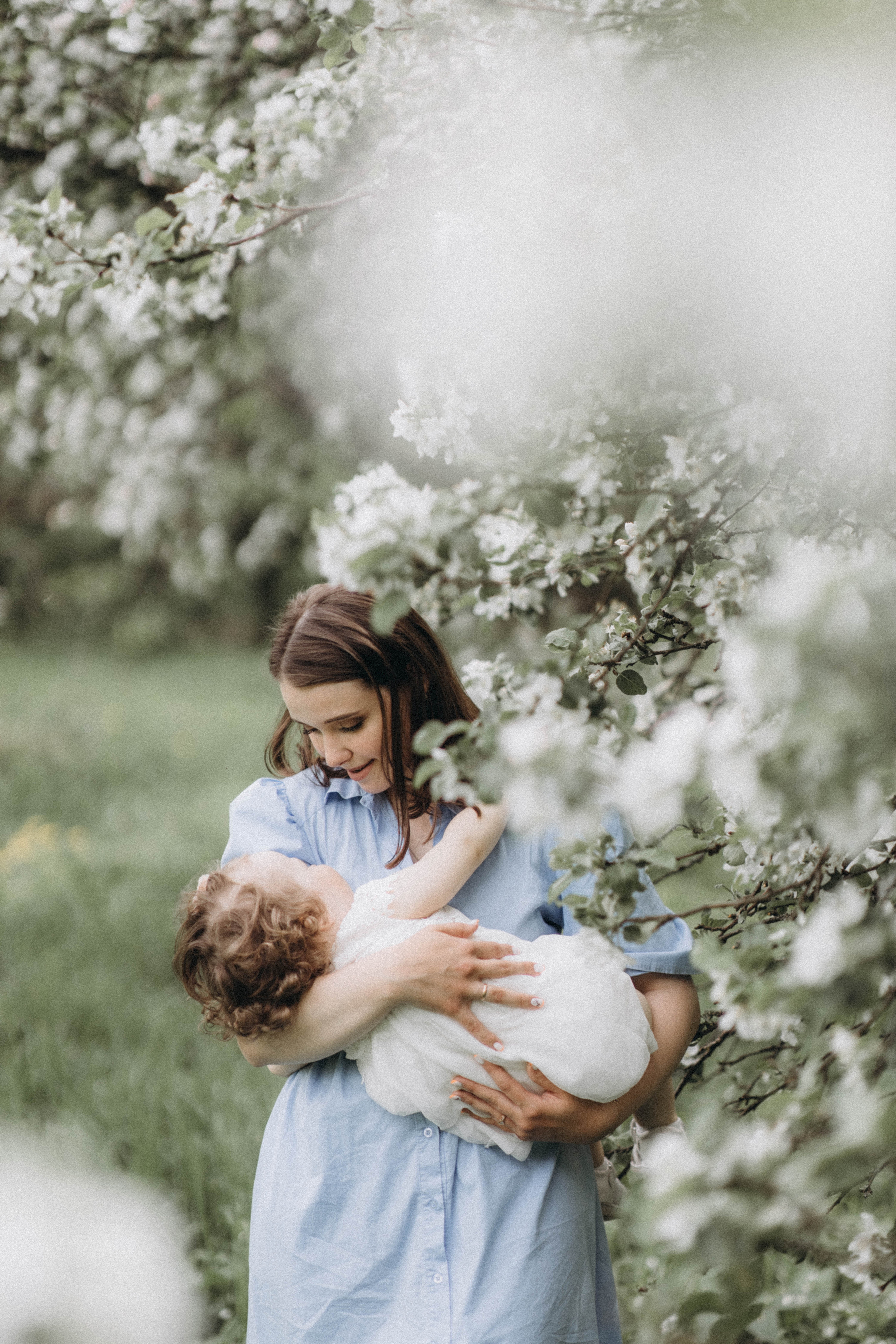 Среди яблонь