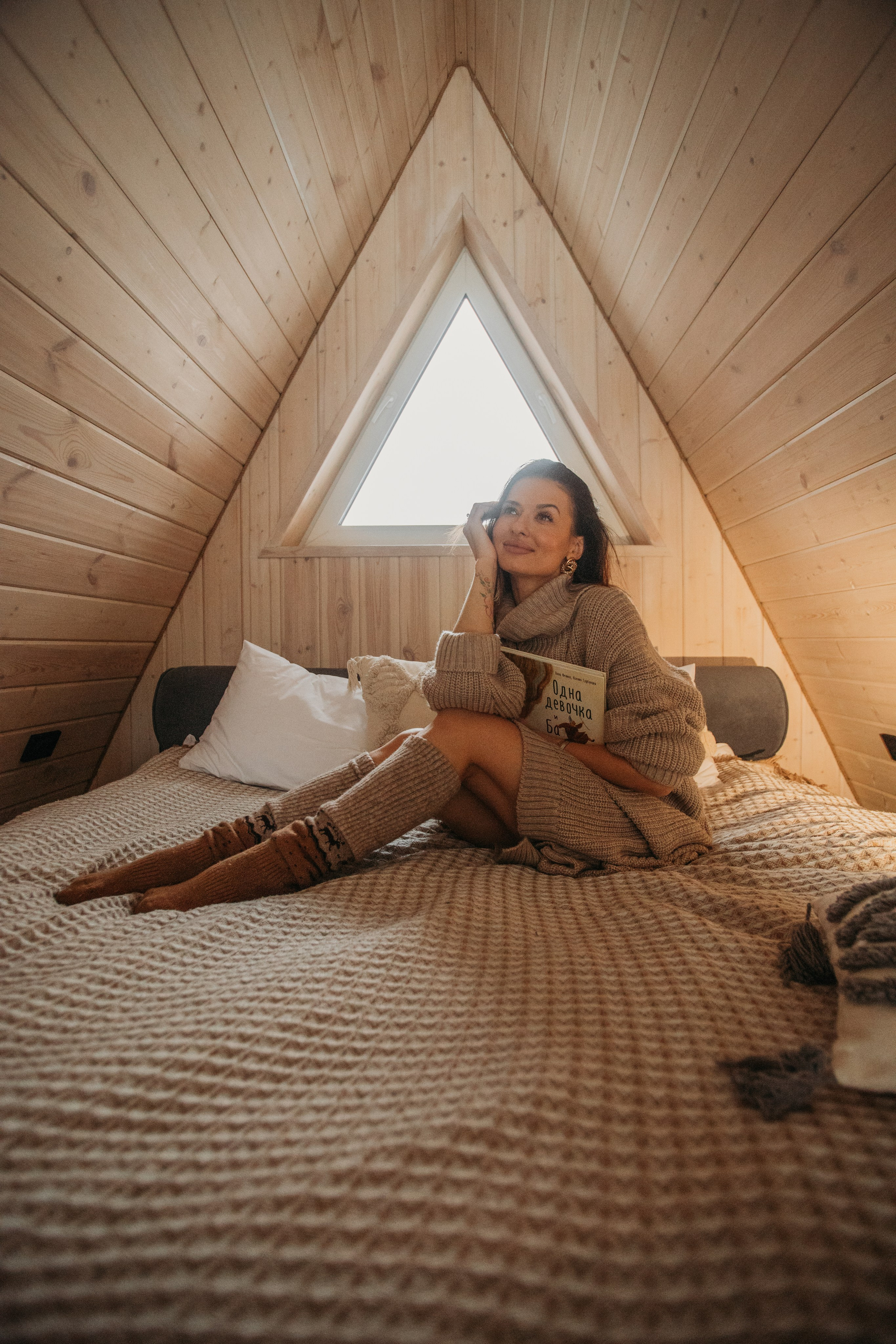 Новогодняя съемка в домике, для семьи Вероники. Венера Гайн. Репортажный фотограф  Тюмень. Обучение фотографии с 0