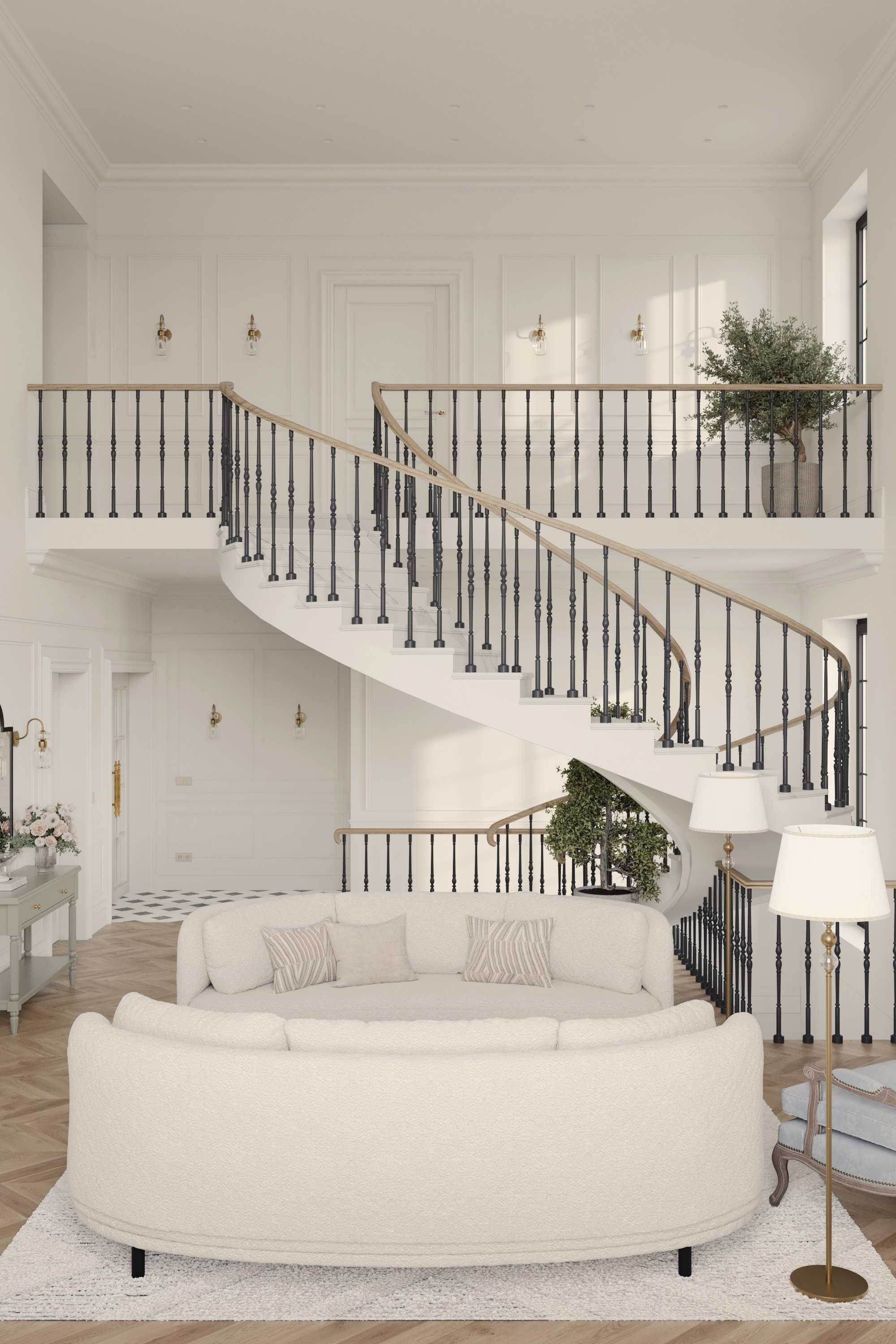 Дом 320 м² для большой семьи в Парижском стиле🤍