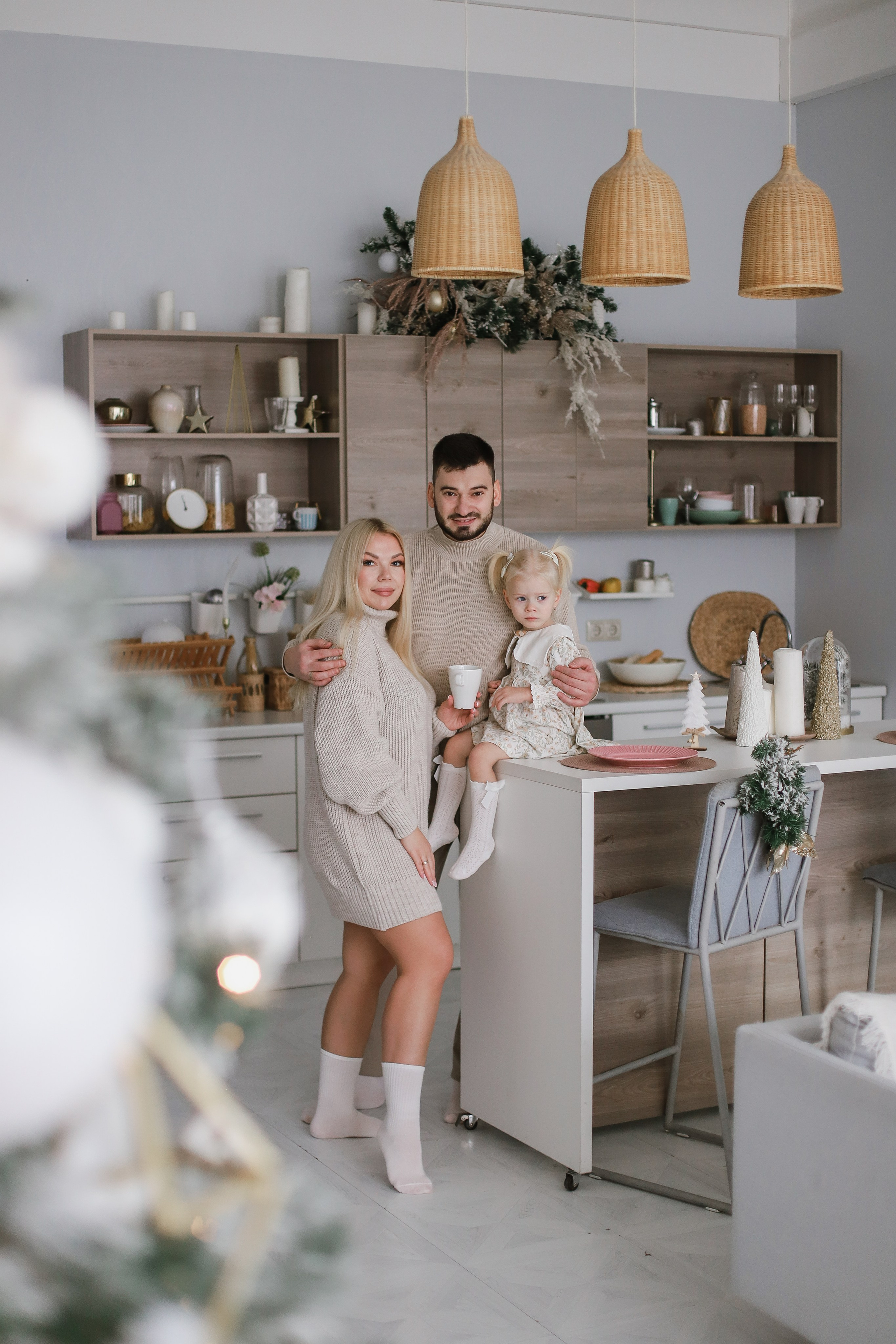 Новогодняя в студии Луна. Свадебный, семейный и детский фотограф в Люберцах Зайцева Анастасия