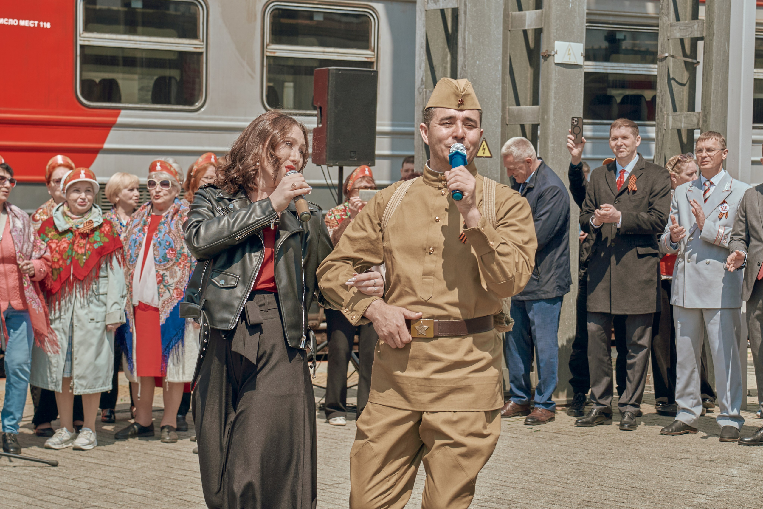 Поезд Победы!. Фотограф во Владивостоке