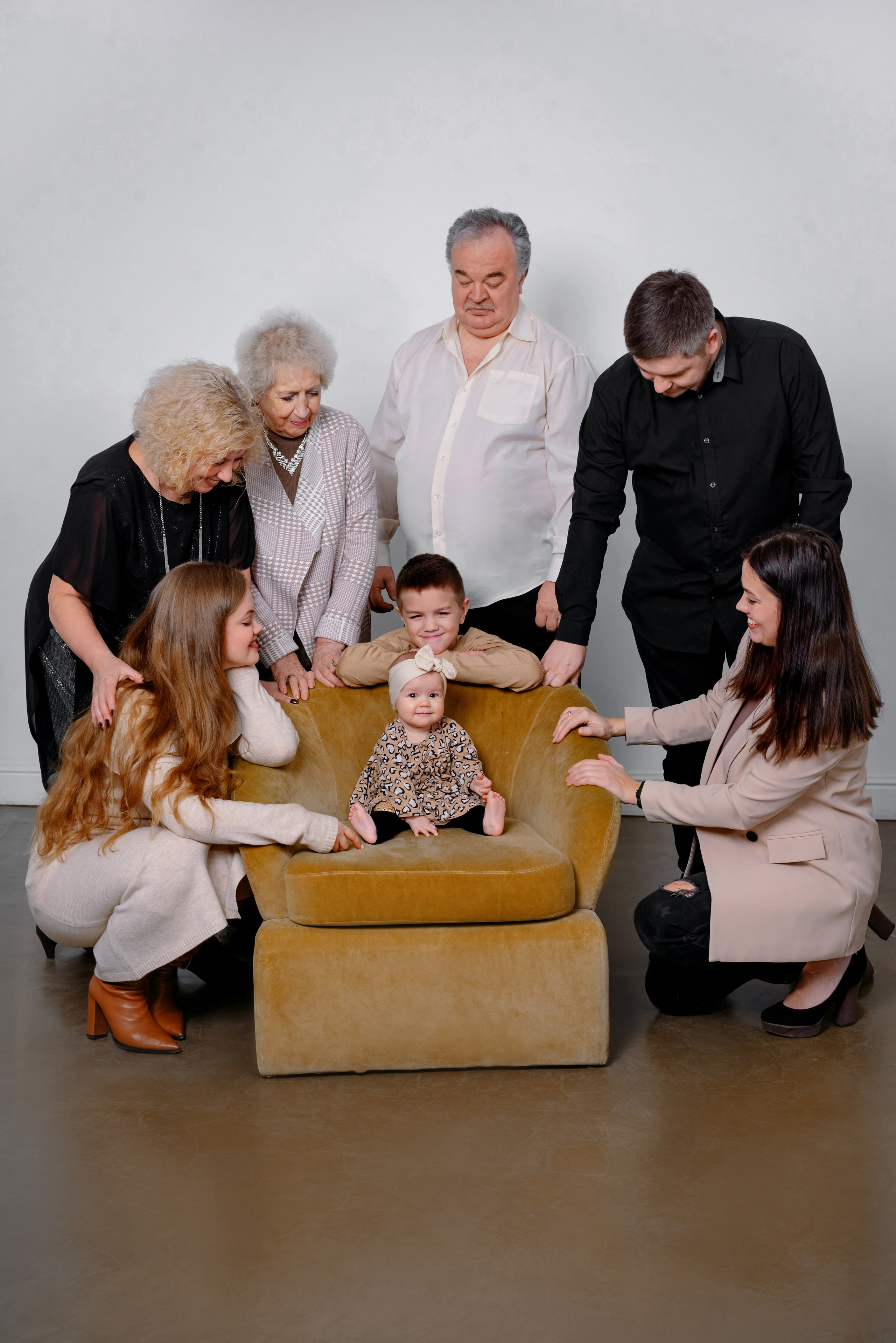 Фотосессия большой семьи. Фотограф Юлия Кондратьева