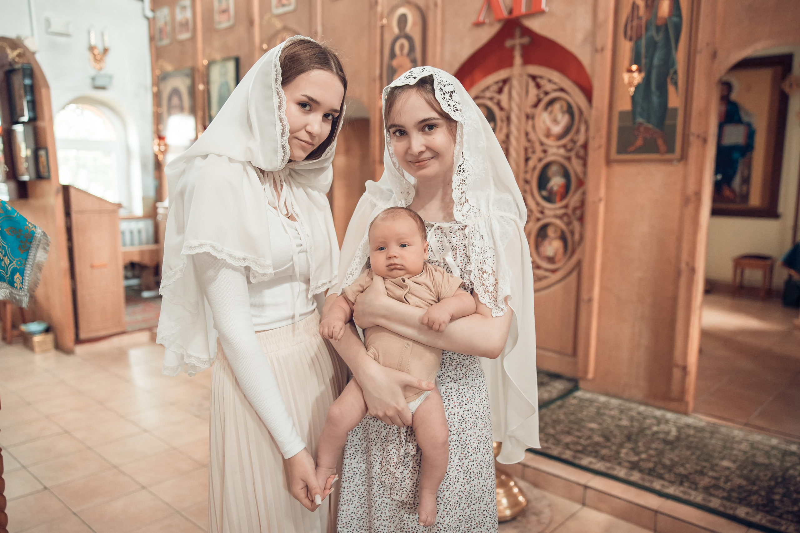 Таинство Крещения Анатолия. Церковь Троицы Живоначальной в Мурмино. Семейный фотограф в Рязани и Рязанской области