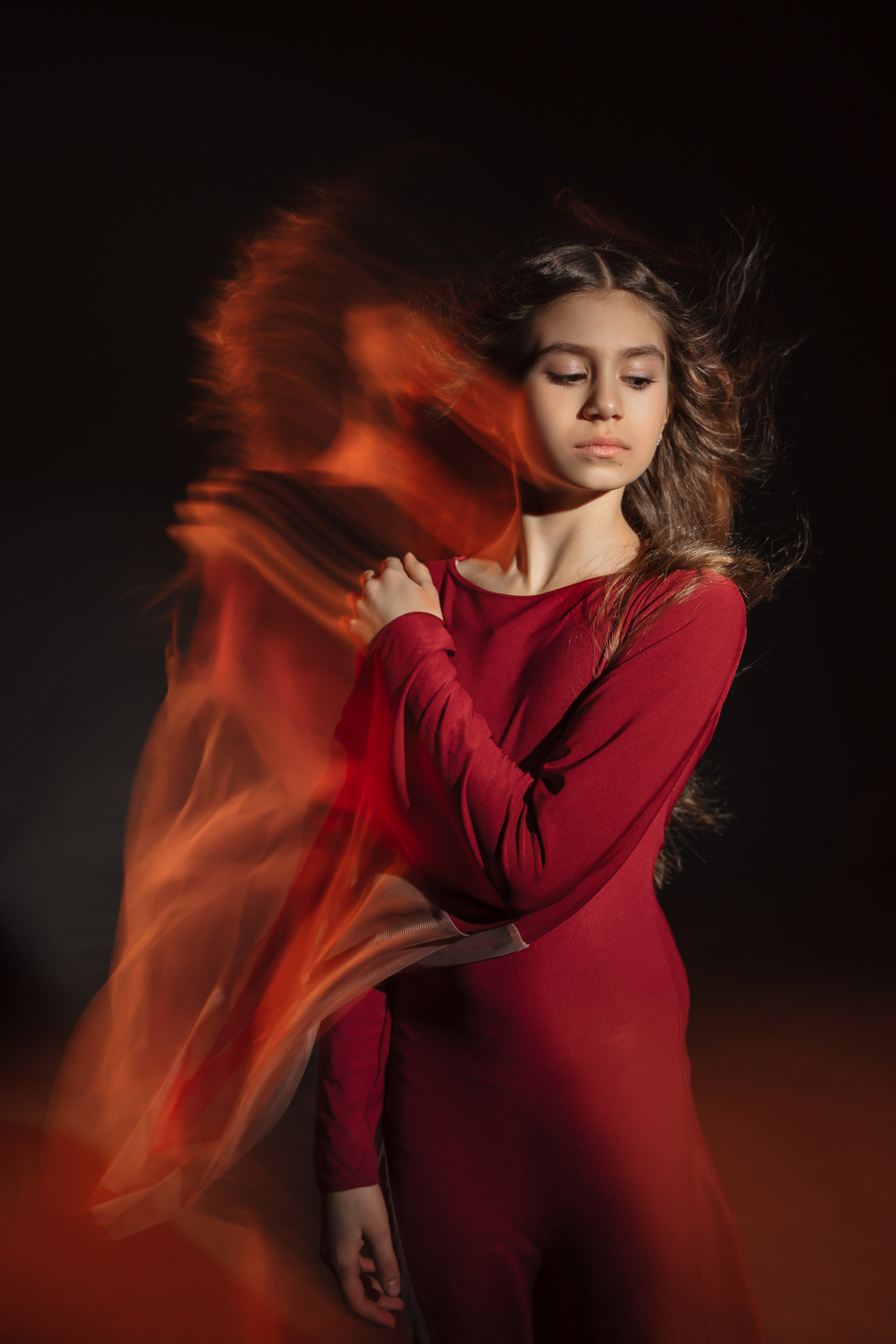 Лина, танец огня. Портретный фотограф в Санкт-Петербурге Дмитриева Наталия