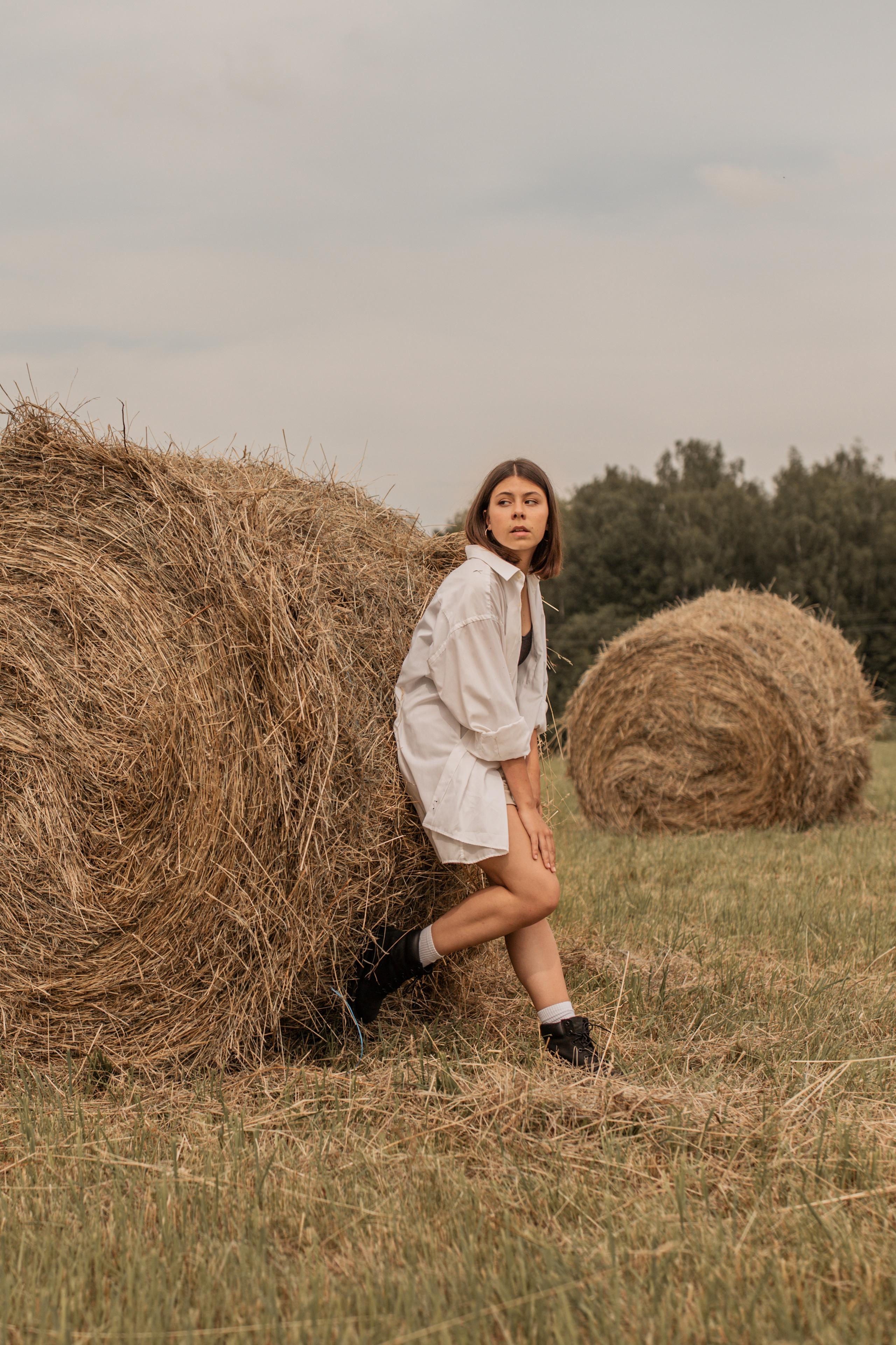 Индивидуальная фотосессия в стогах. Семейный фотограф в Москве Екатерина Цаплина