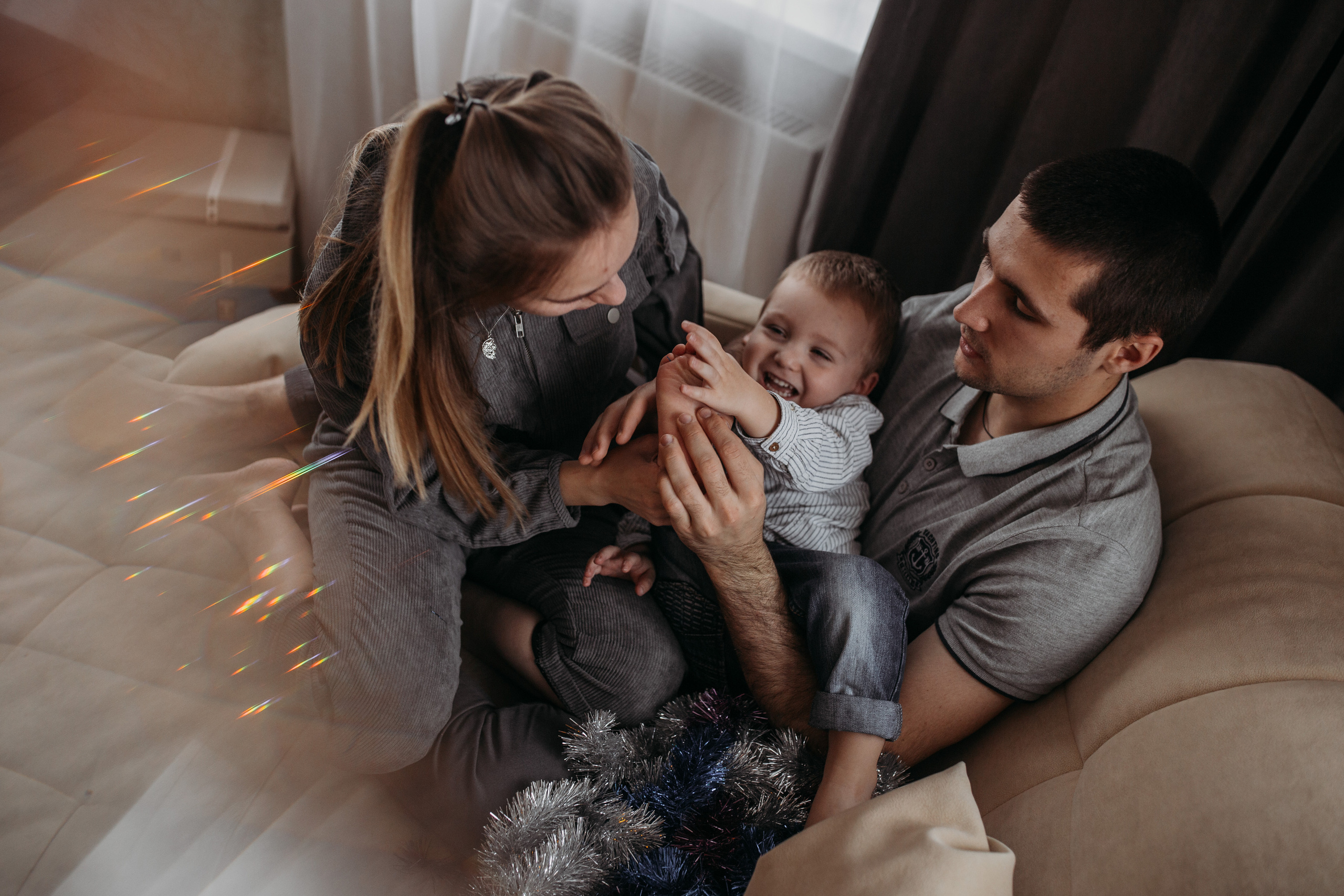 Семейная фотосессия дома. Семейный фотограф в Москве Екатерина Цаплина