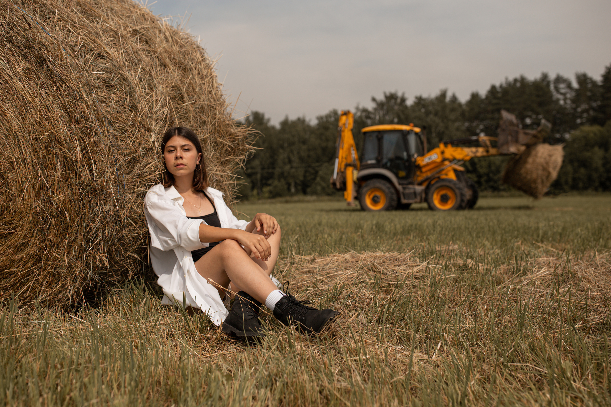 Индивидуальная фотосессия в стогах. Семейный фотограф в Москве Екатерина Цаплина