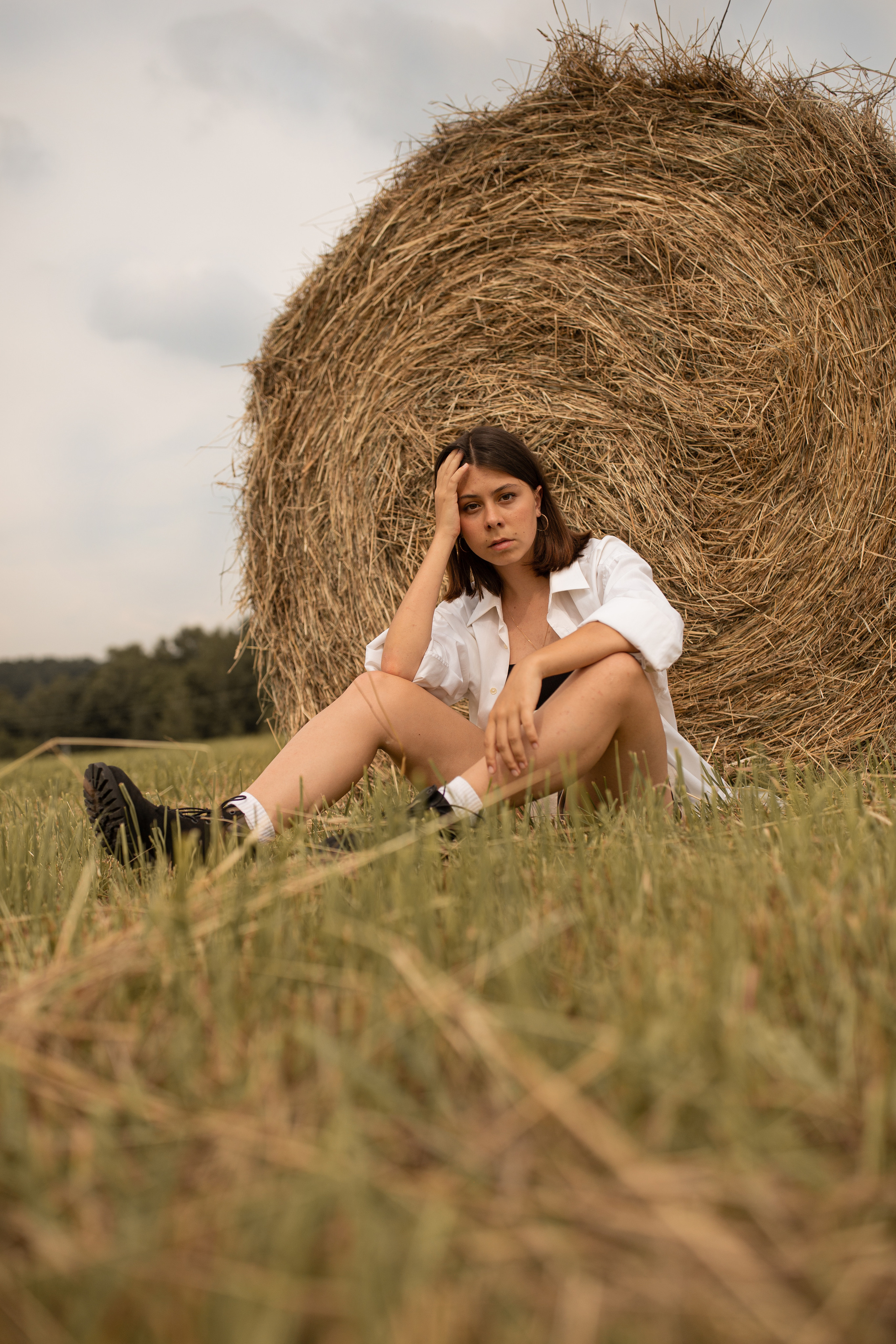 Индивидуальная фотосессия в стогах. Семейный фотограф в Москве Екатерина Цаплина