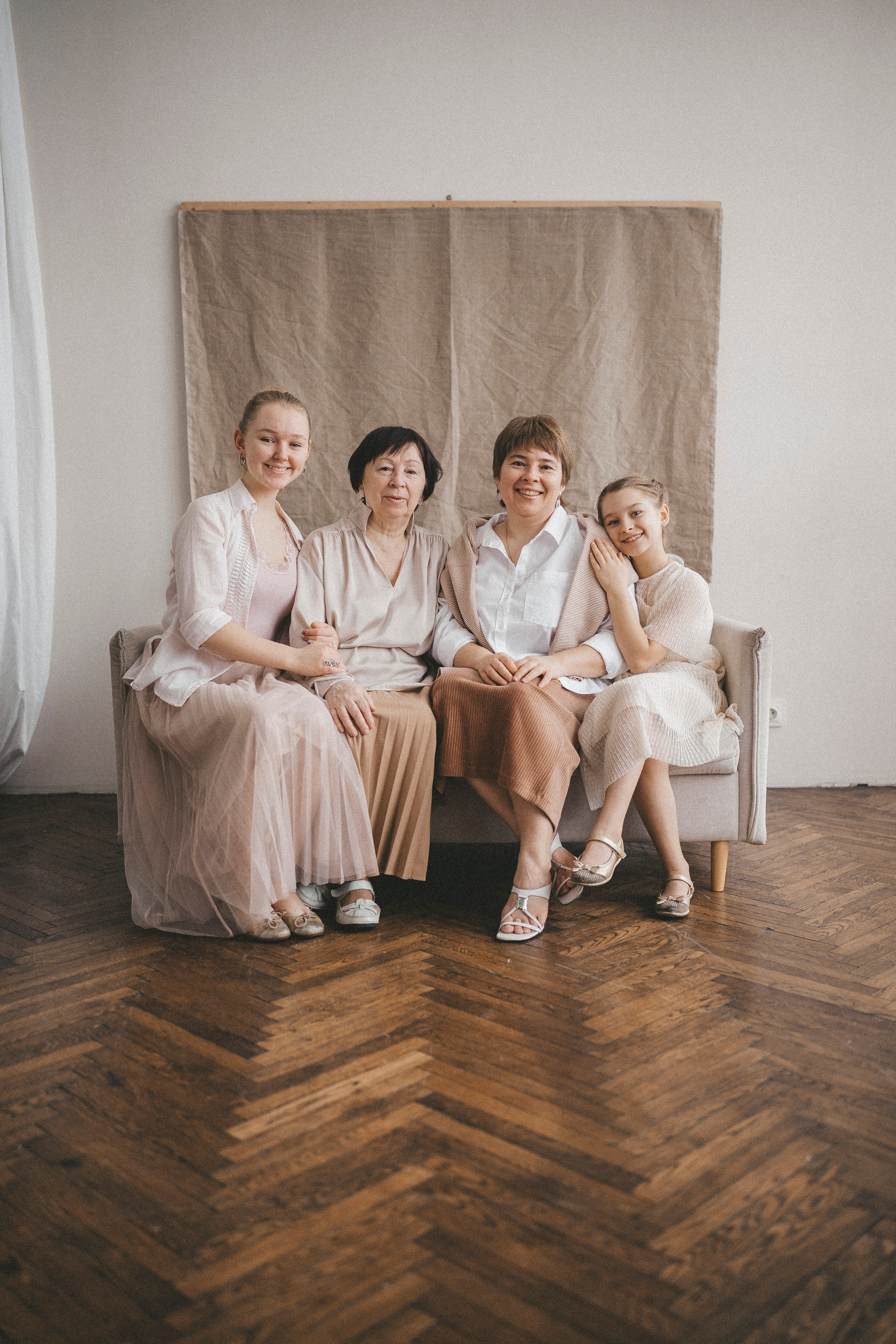 Семейная фотосессия в студии. Семейный фотограф в Москве Екатерина Цаплина