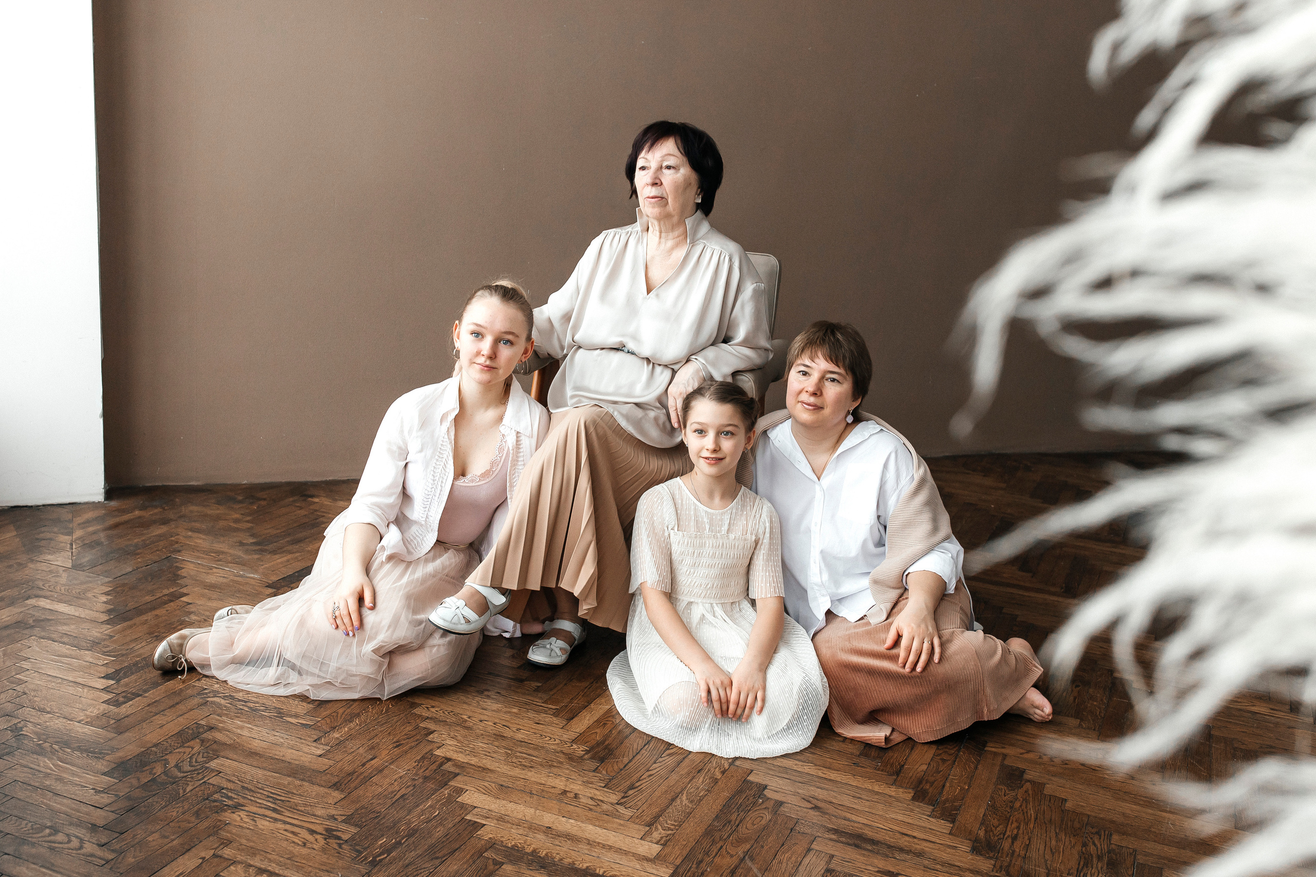 Семейная фотосессия в студии. Семейный фотограф в Москве Екатерина Цаплина