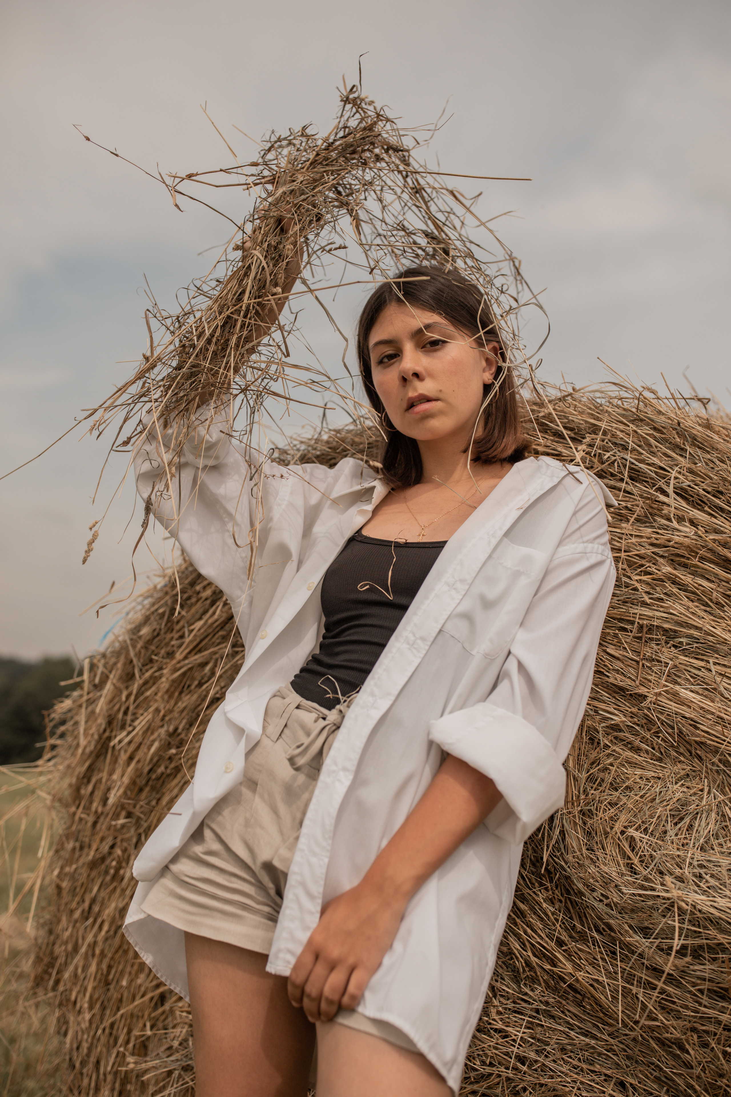 Индивидуальная фотосессия в стогах. Семейный фотограф в Москве Екатерина Цаплина