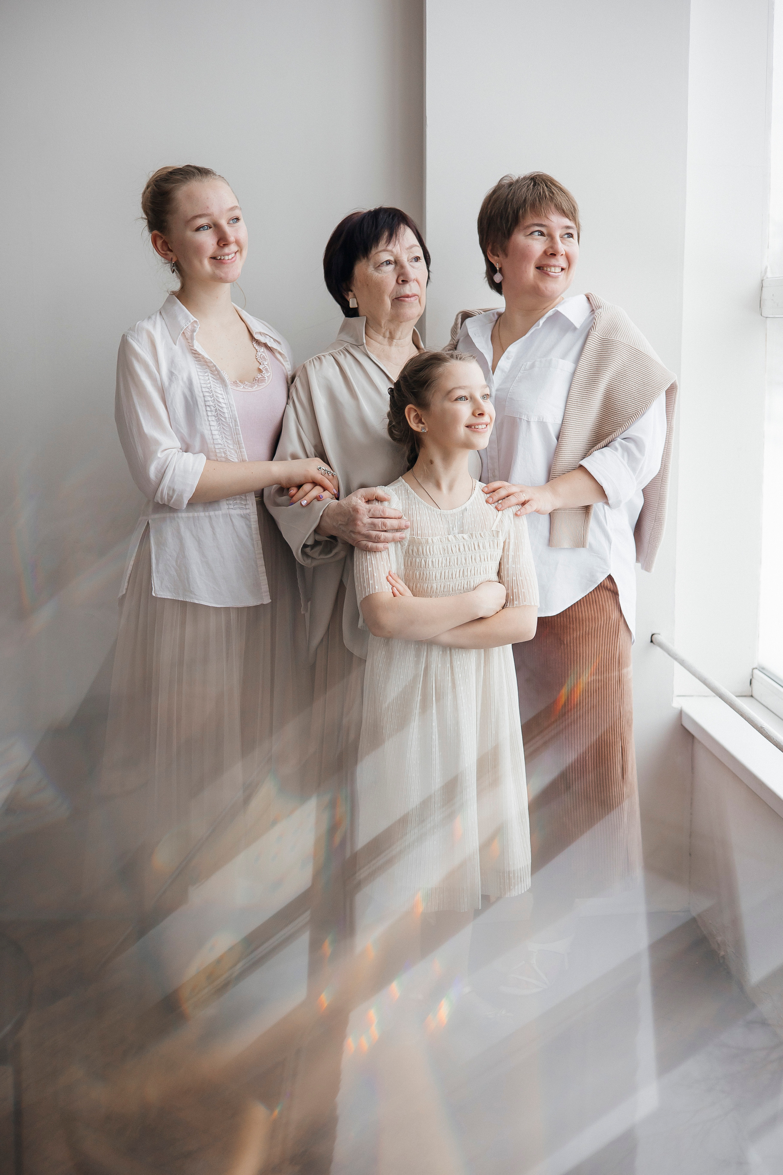 Семейная фотосессия в студии. Семейный фотограф в Москве Екатерина Цаплина