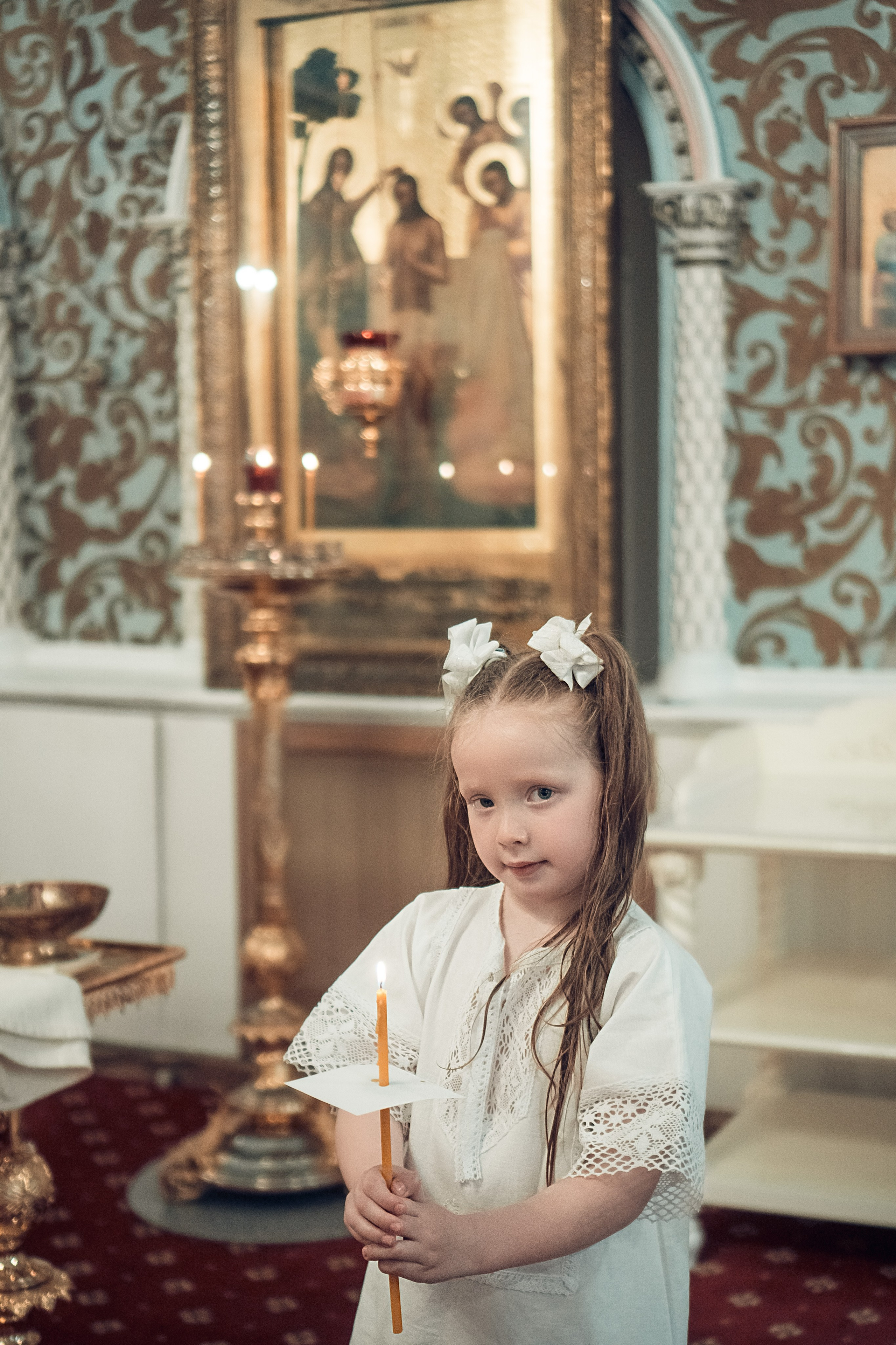 Таинство Крещения Артема, Ангелины и Адрианы