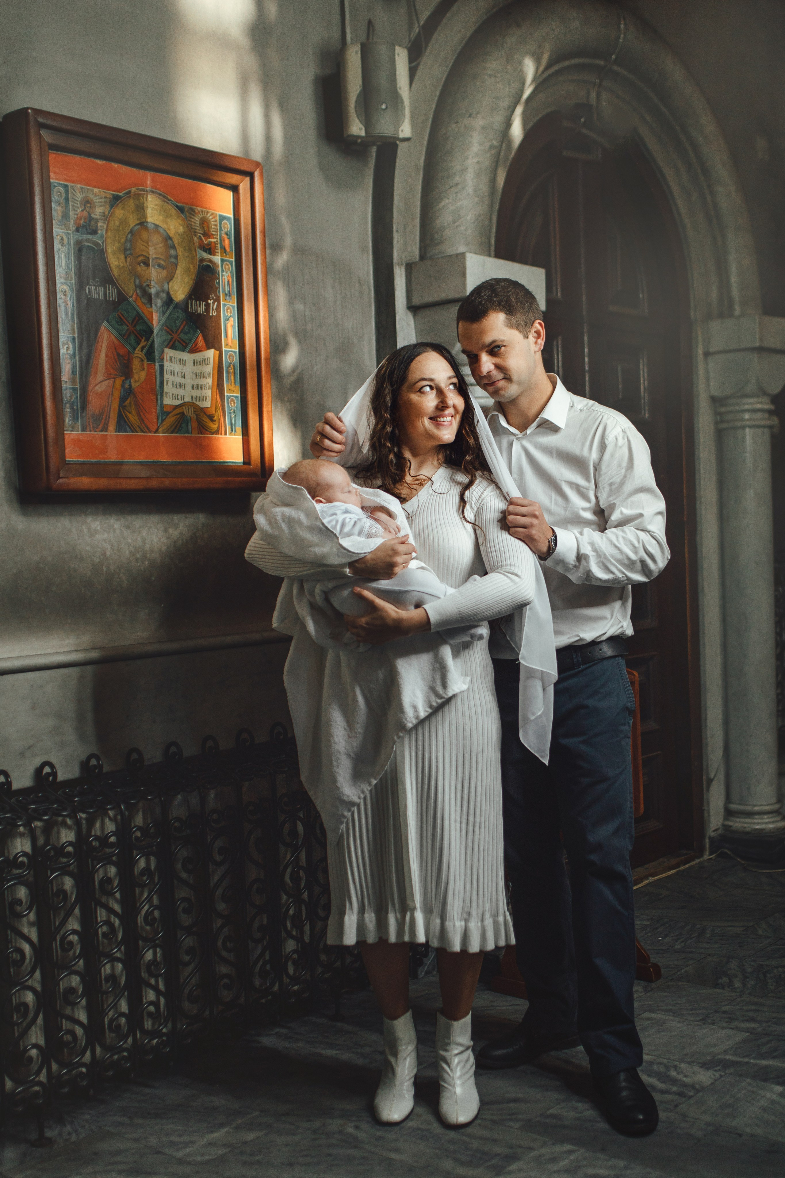 Крещение Тимура храм иконы Всех Скорбящих Радость, октябрь 2024