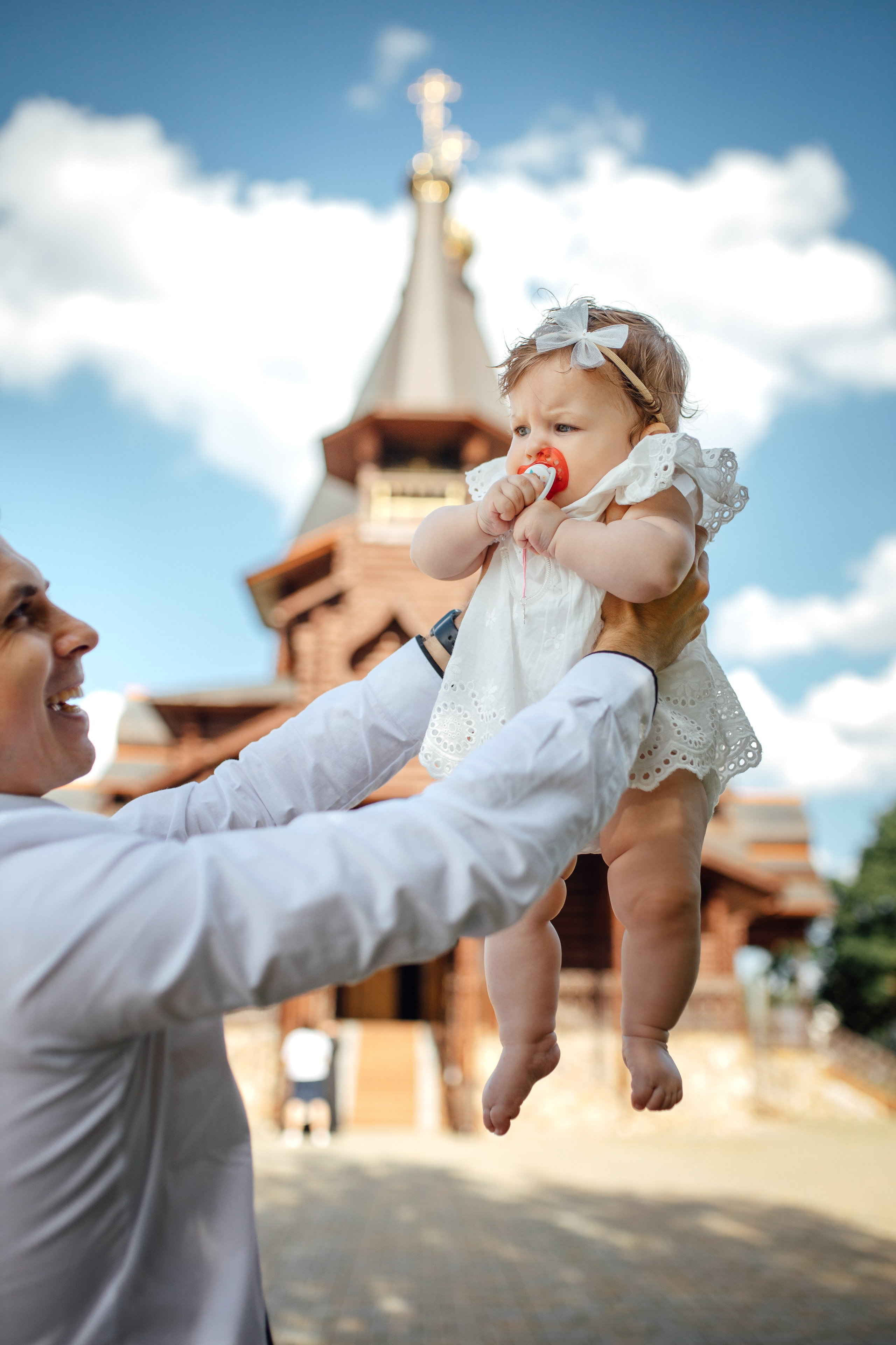 Крещение Аделины, храм Святой Троицы, июль 2024