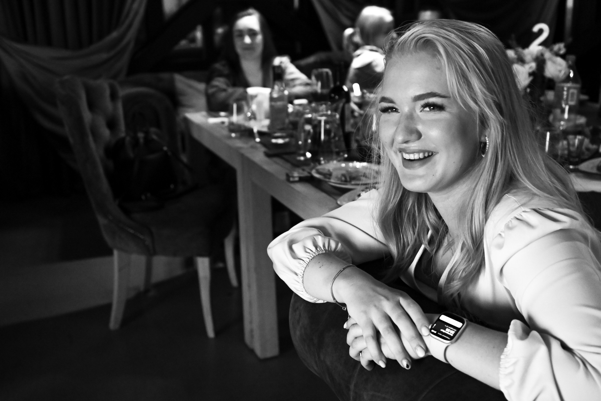 Black and white film. <3