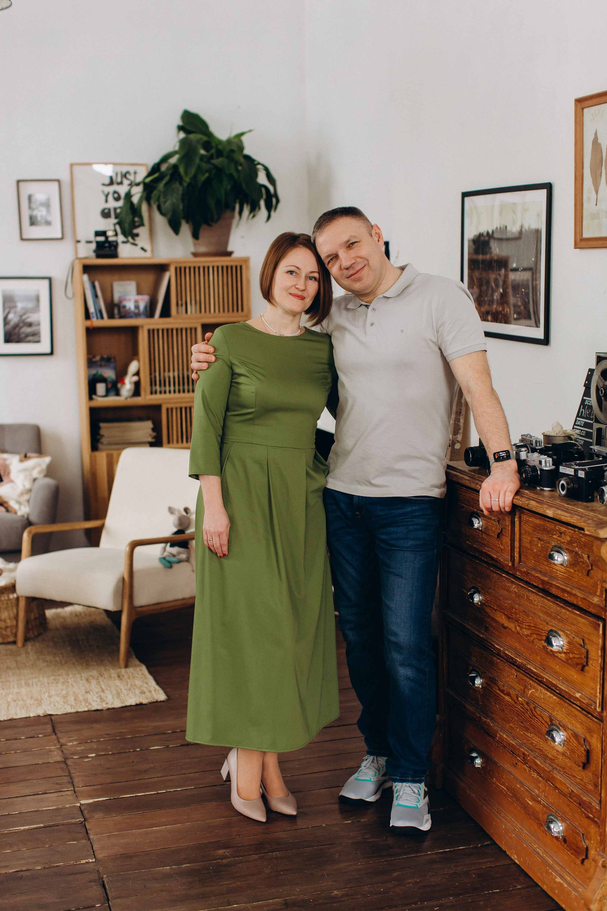 Семейная фотосессия в студии для Елены и ее семьи. Семейный, детский и школьный фотограф в Москве Рудницкая Анна