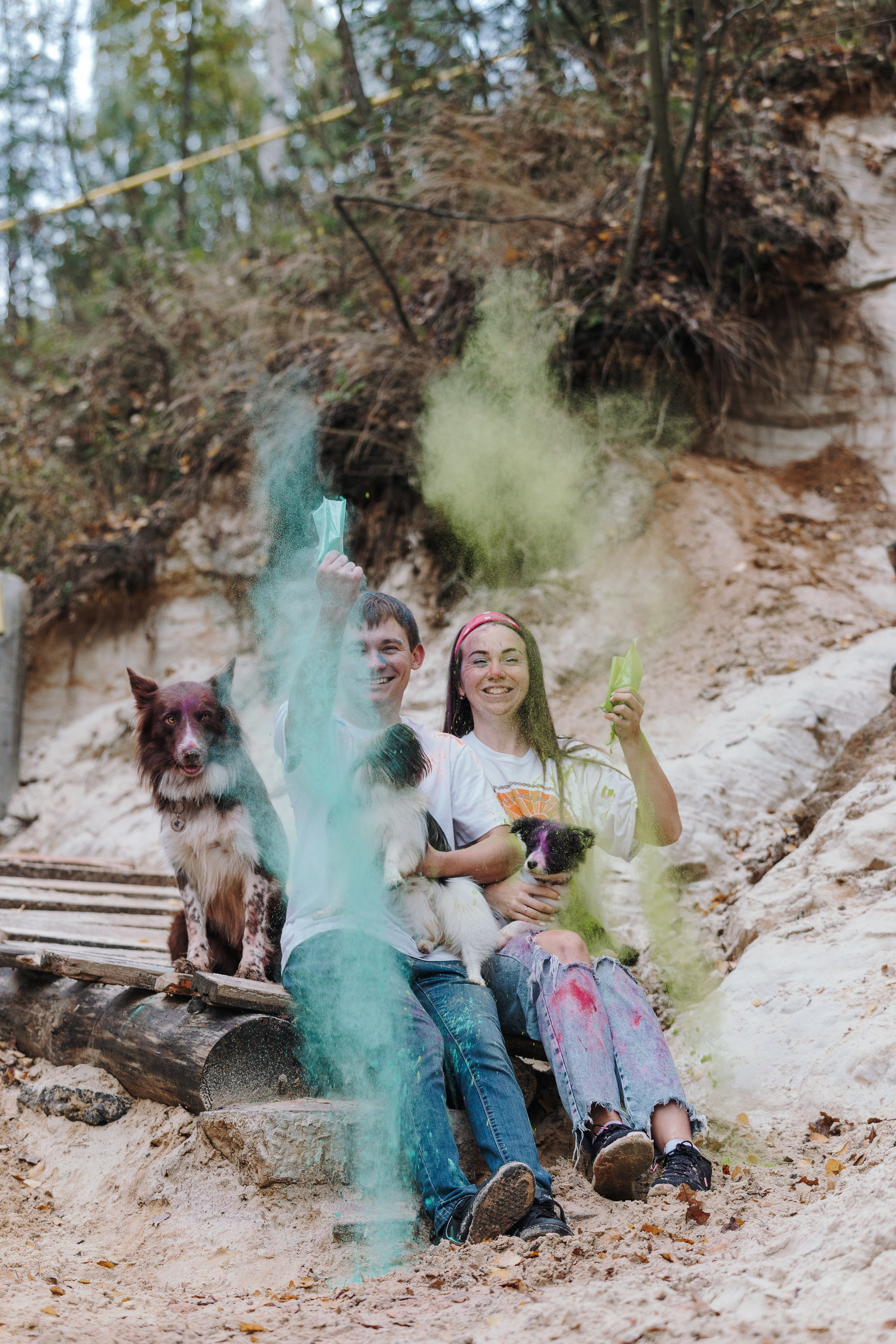 Краски холи. Фотограф анималист Кристина Карпова, Москва