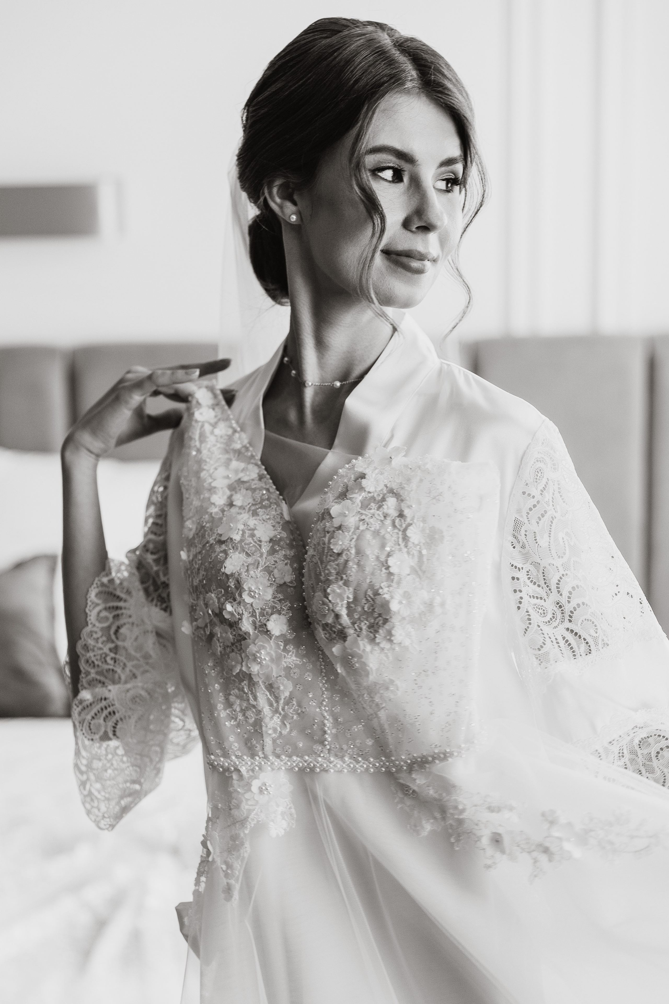 сбор невесты, утро невесты, фотосессия в студии, фотостудия, фотограф казань, платье на свадьбу, 