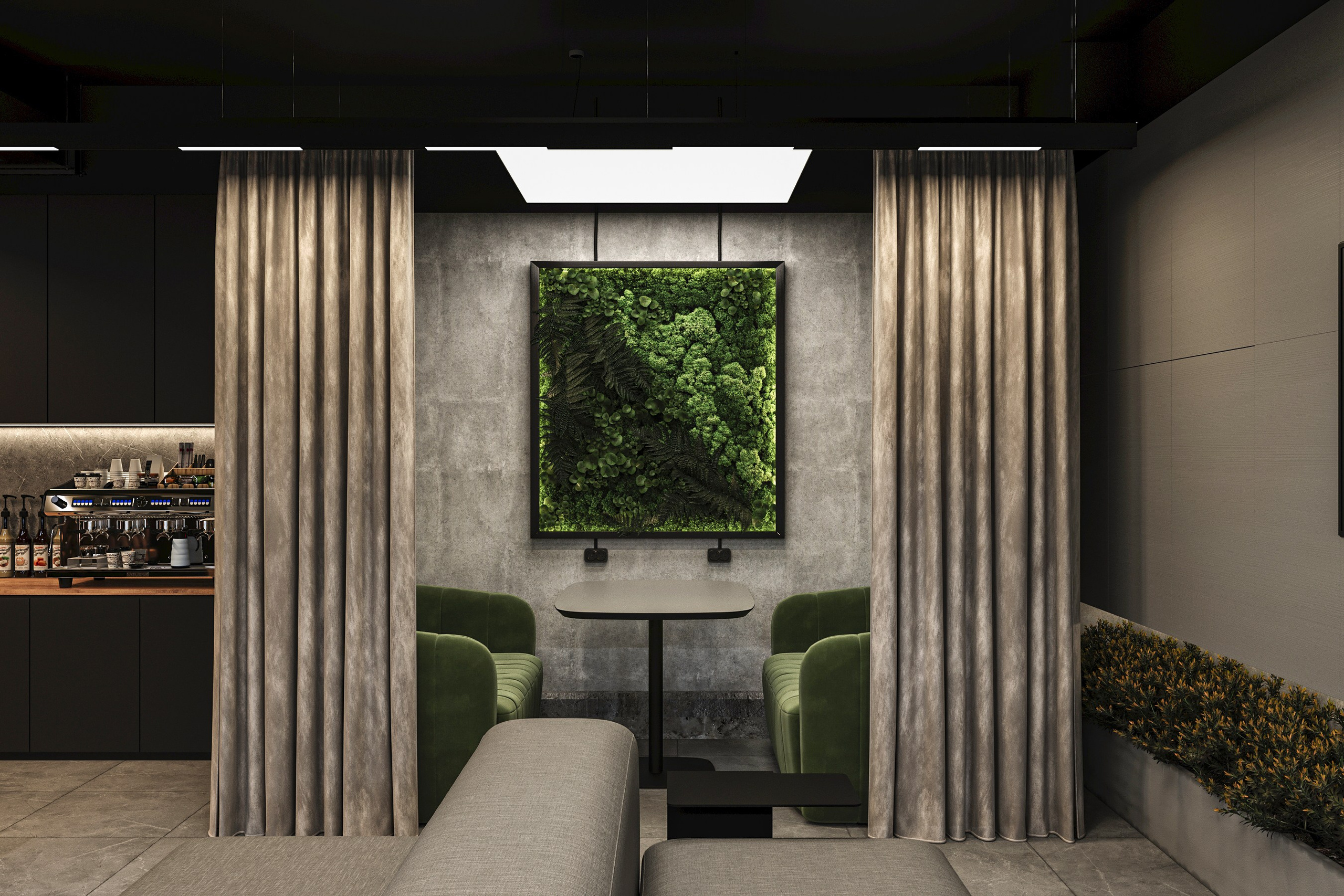 Клиентская зона Triton Detail, г. Санкт-Петербург. Дизайн интерьера и экстерьера в Санкт-Петербурге Яна Емельянова