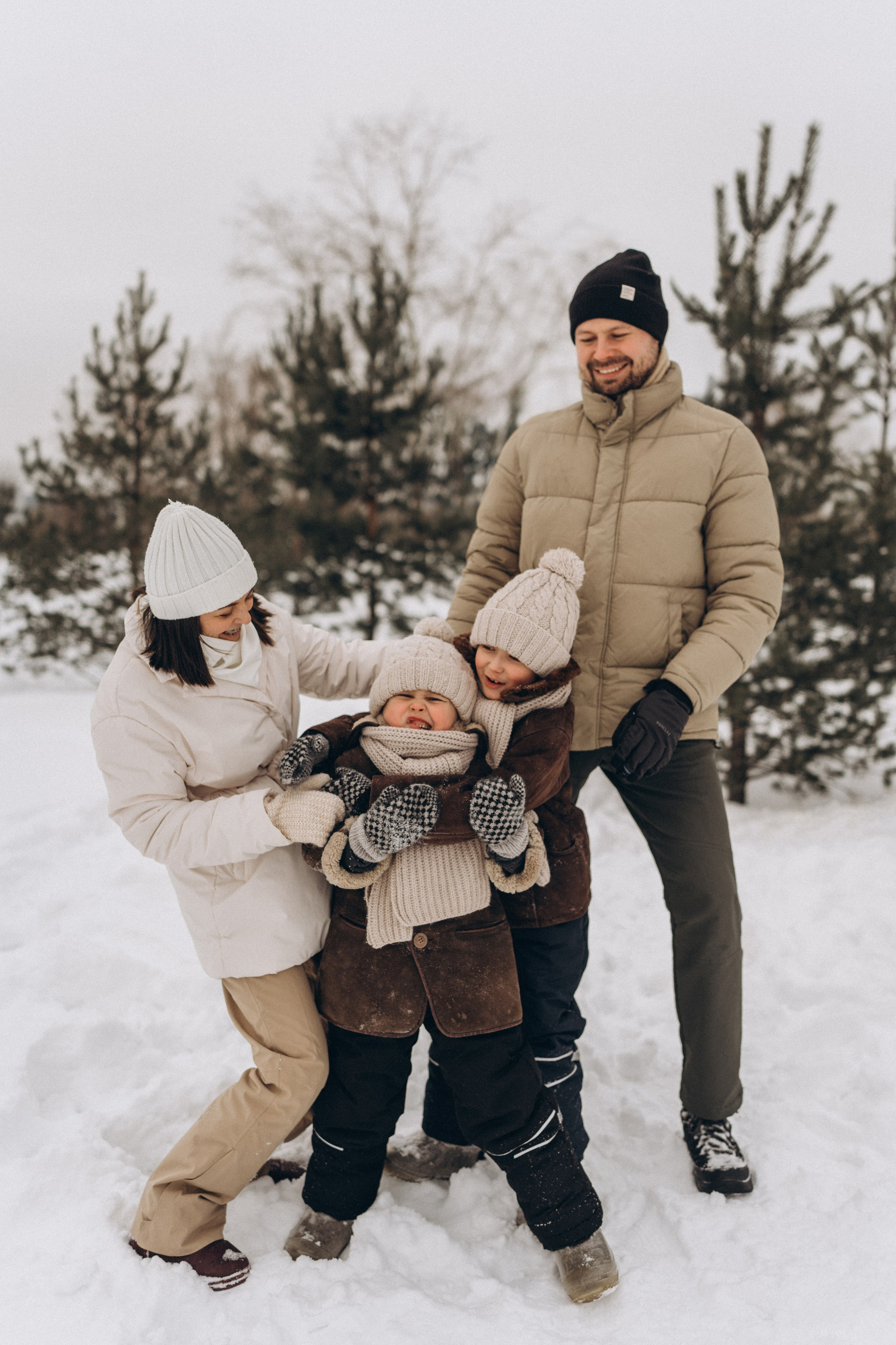 Зимняя семейная фотосессия. Детский, семейный и ньюборн фотограф в Москве Юлия Шуарт