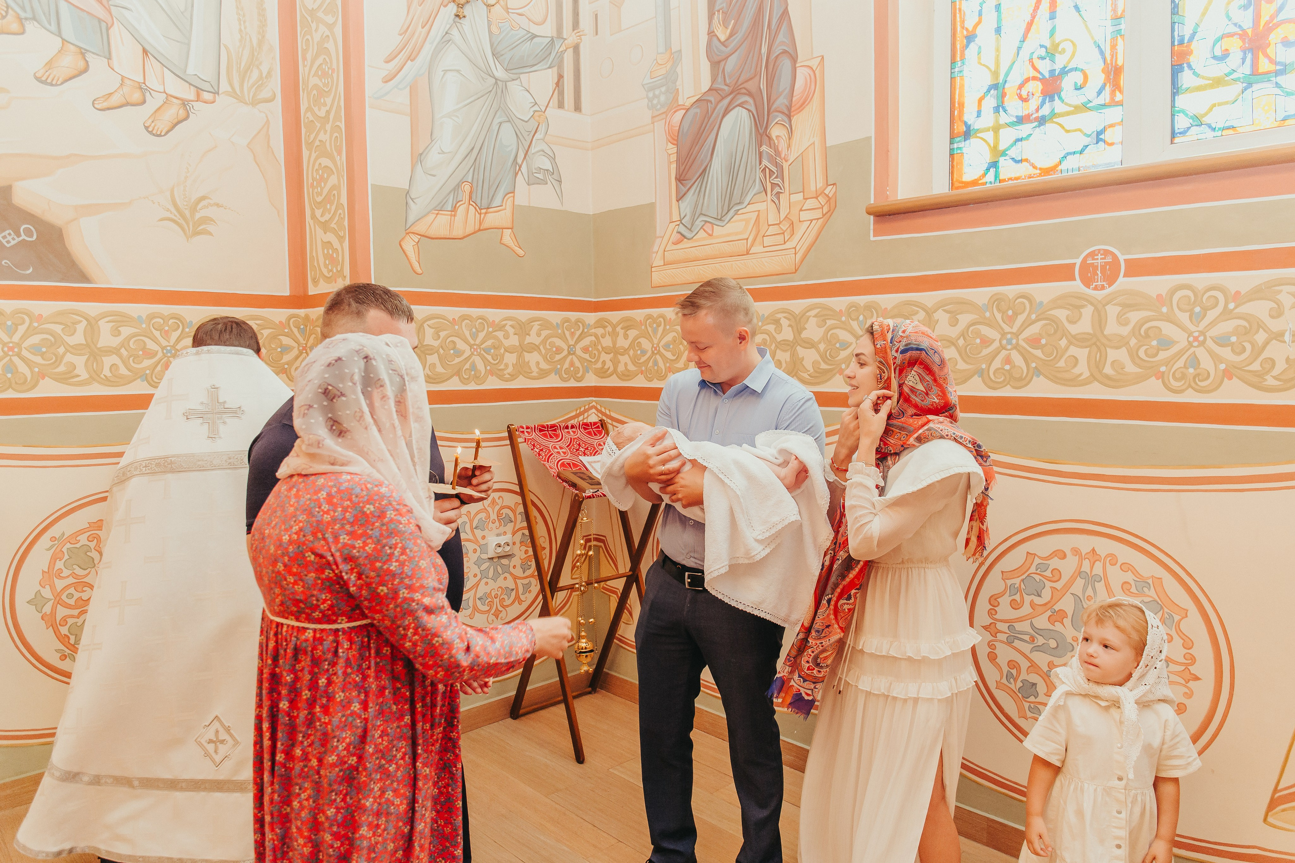 Крещение Маши в Черниговском Скиту. Фотограф новорожденных и детский в Сергиевом Посаде Кругликова Юлия