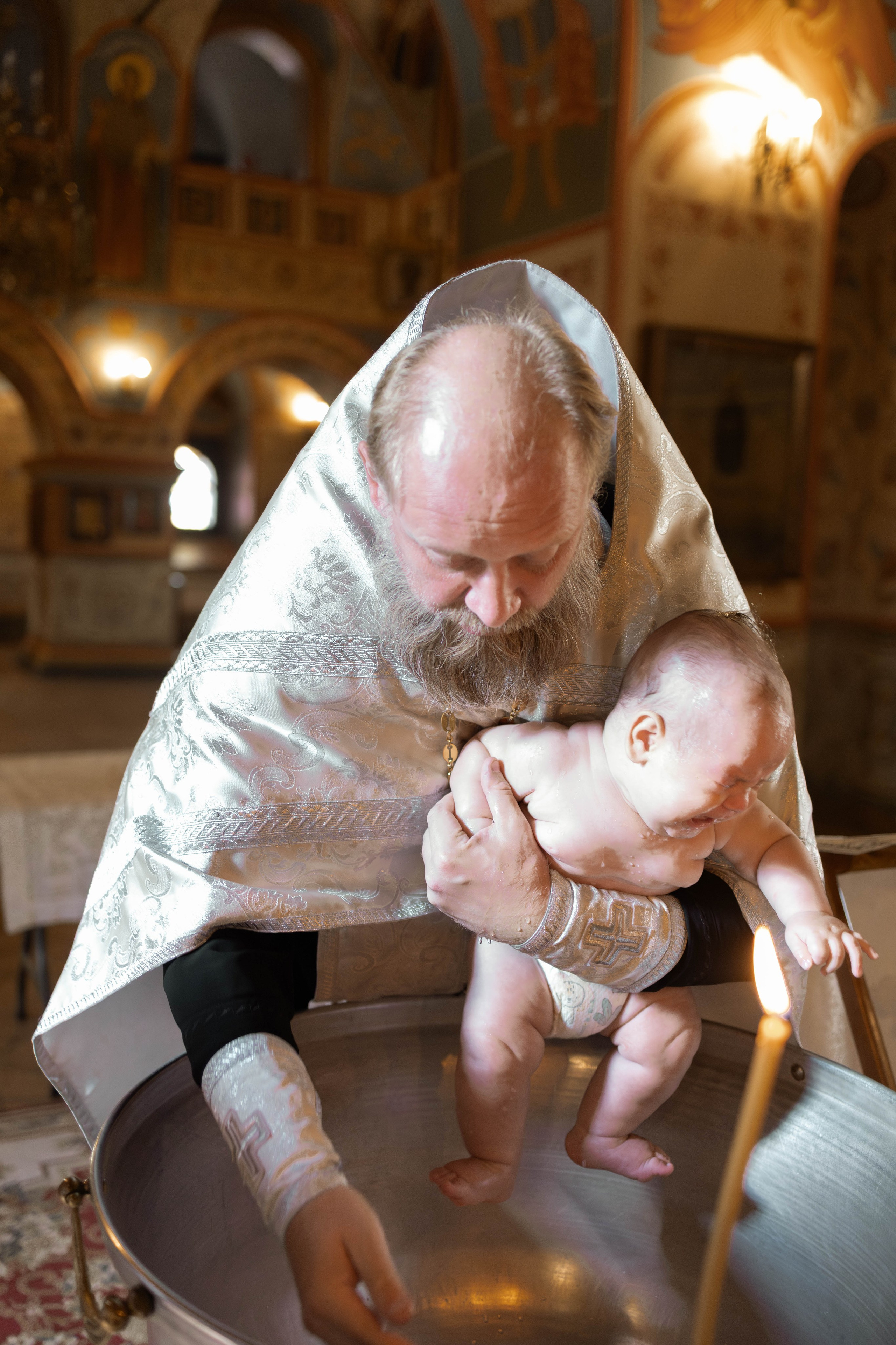 Таинство Крещения Евгения. Фотограф новорождённых Newborn Москва