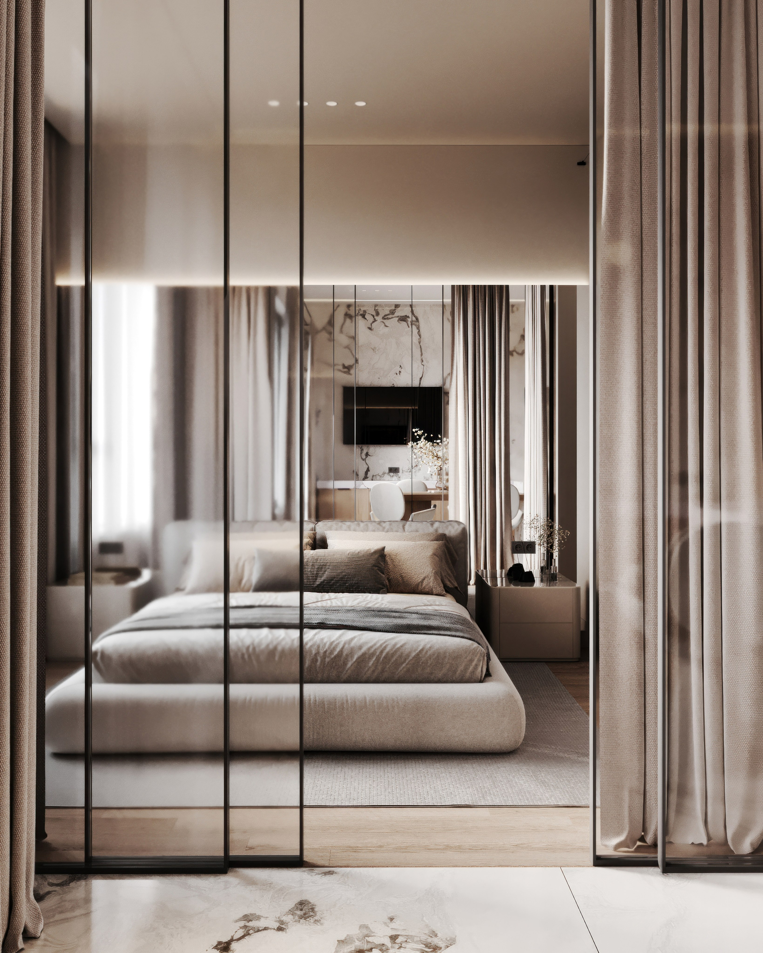 Nevsky apartment. Визуализация интерьера Corsa Render