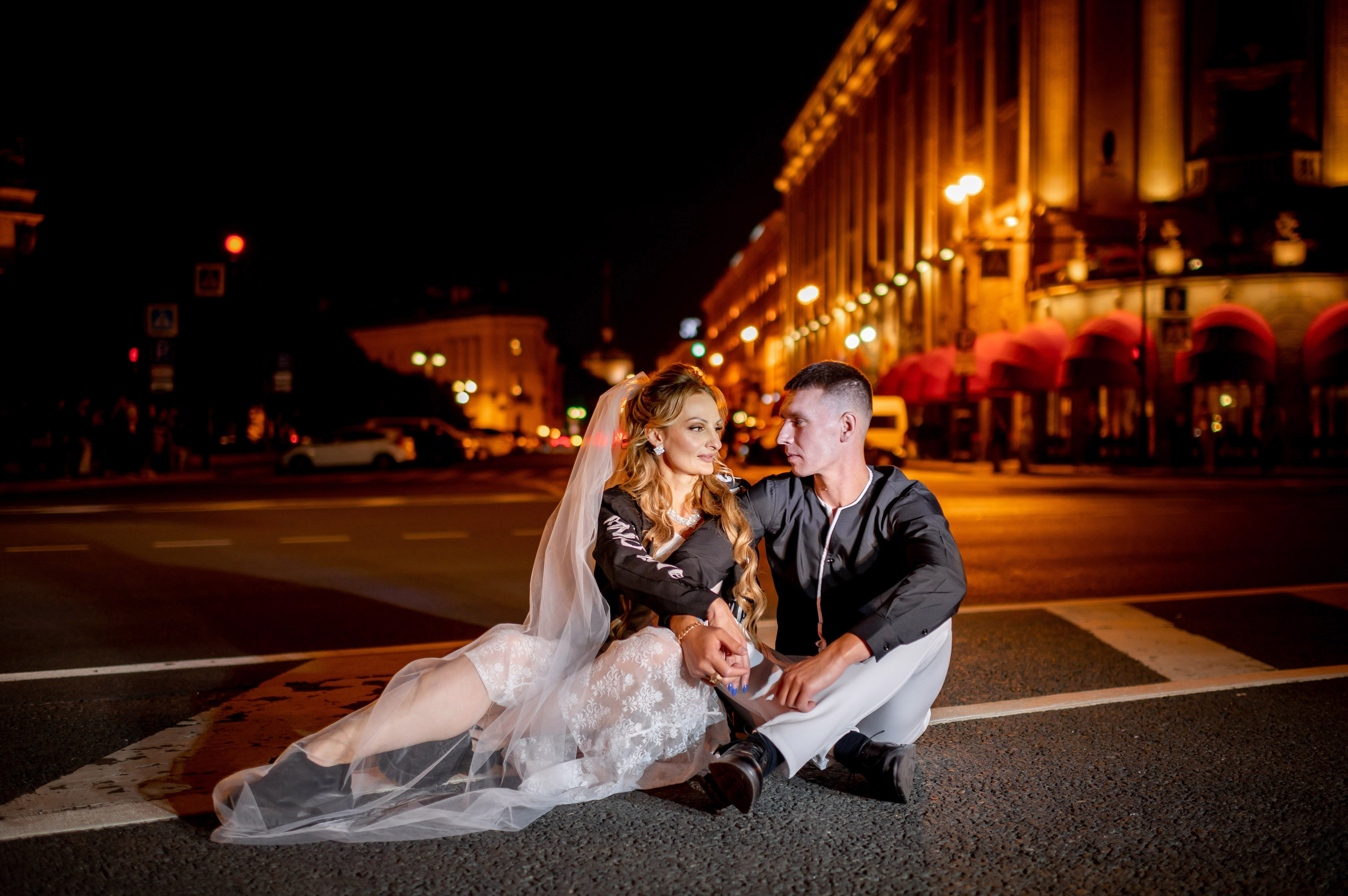 Екатерина и Андрей (свадебная фотосессия в вечернем Петербурге). Портретный, семейный и свадебный фотограф в Санкт-Петербурге и в Пушкине Ширяев Денис