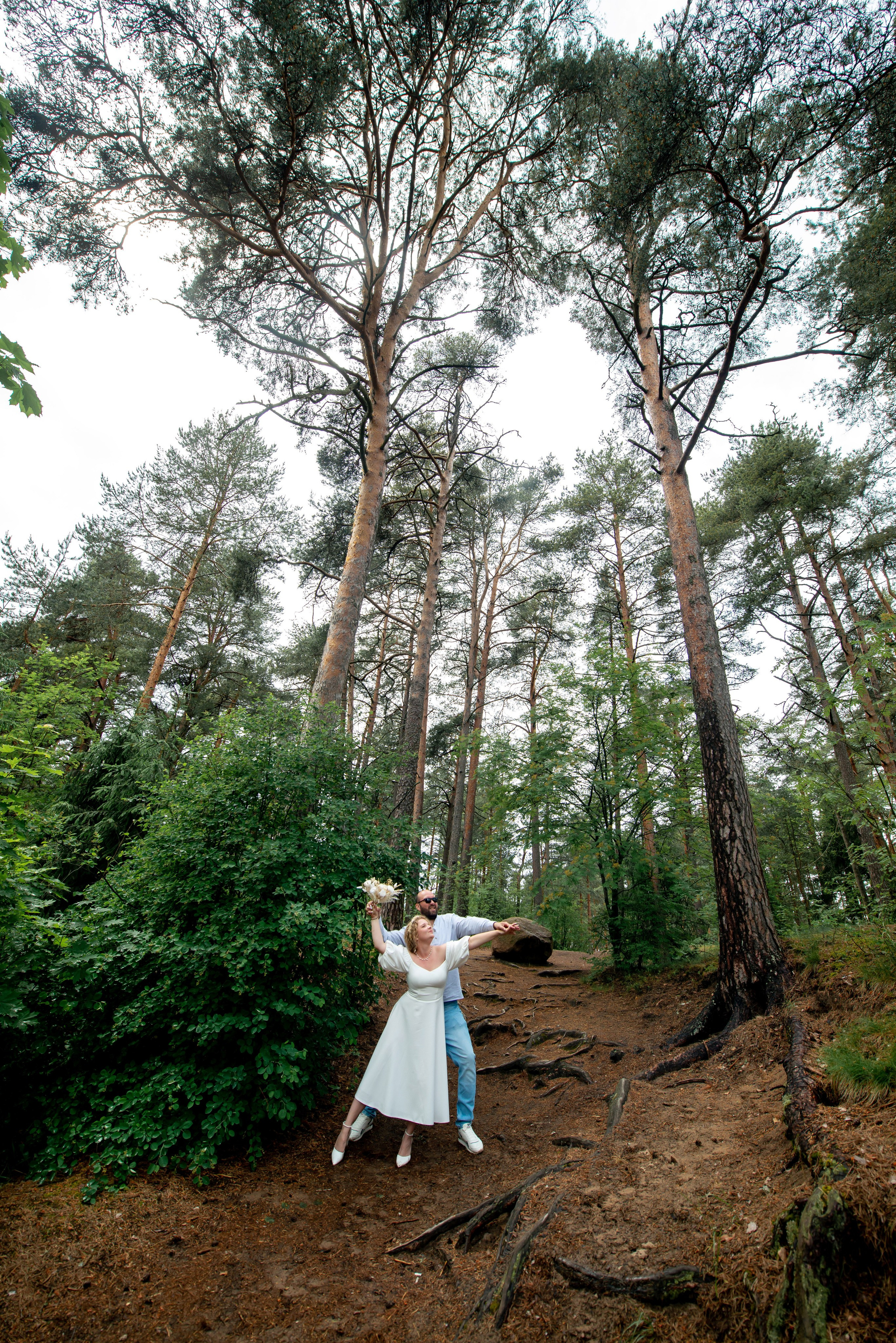 Станислав и Анастасия (нестандартная свадебная фотосессия в лесу и на Финском заливе). Портретный, семейный и свадебный фотограф в Санкт-Петербурге и в Пушкине Ширяев Денис