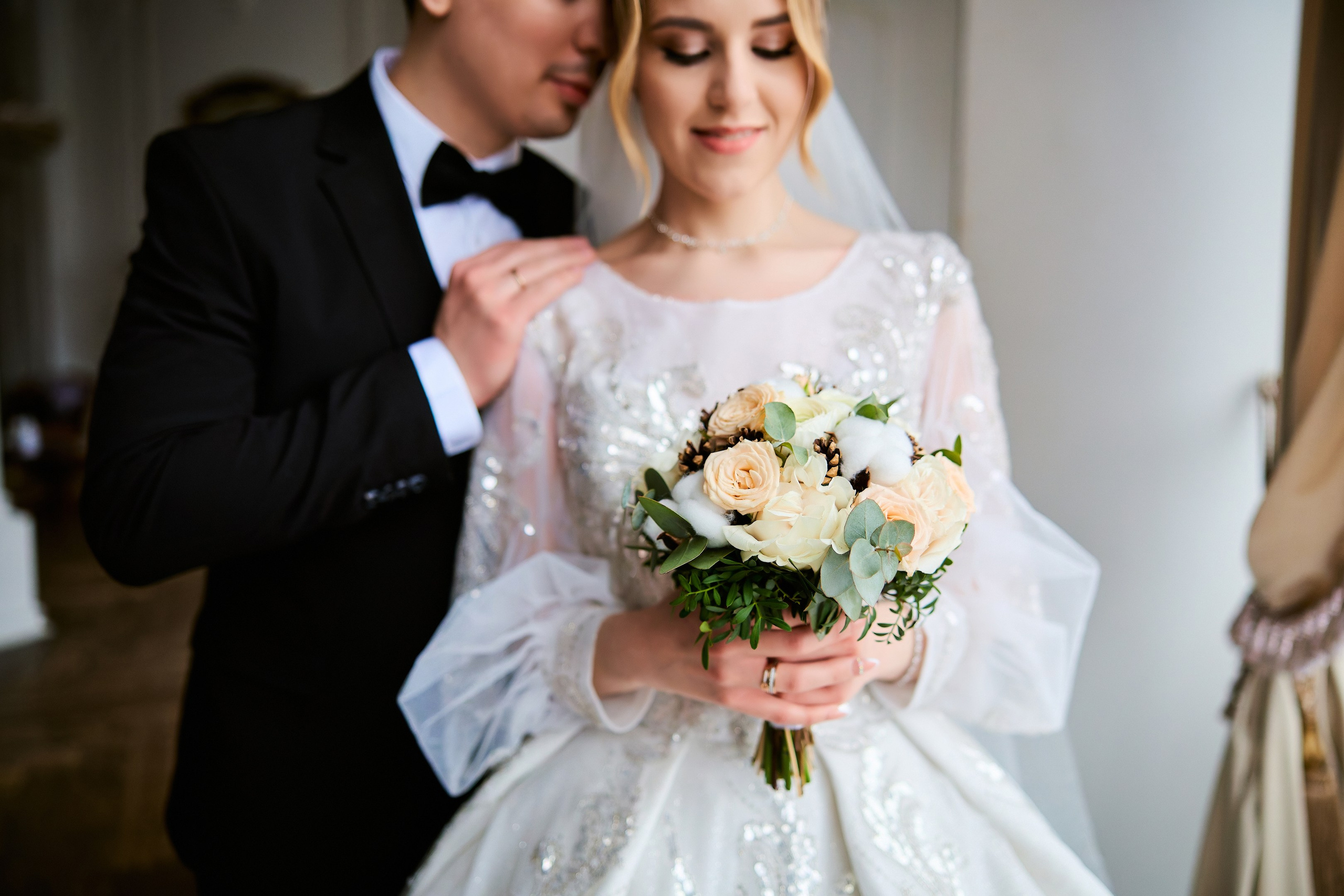 Свадебная фотосессия в студии. Свадебный фотограф Сергей Колбинский