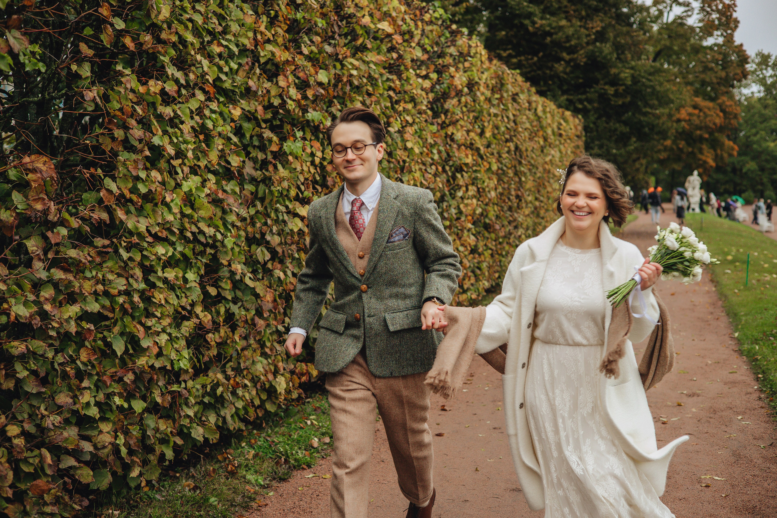 Антон & Даша. Царское Село, осень. Свадебный и семейный фотограф Пушкин Царское Село СПБ Питер Санкт-Петербург и Рязань Ольга Козлова