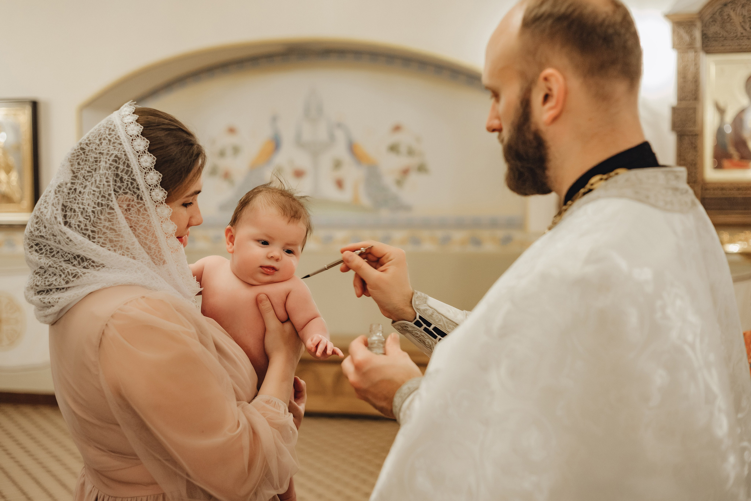 Крещение Анны. Свадебный и семейный фотограф Пушкин Царское Село СПБ Питер Санкт-Петербург и Рязань Ольга Козлова