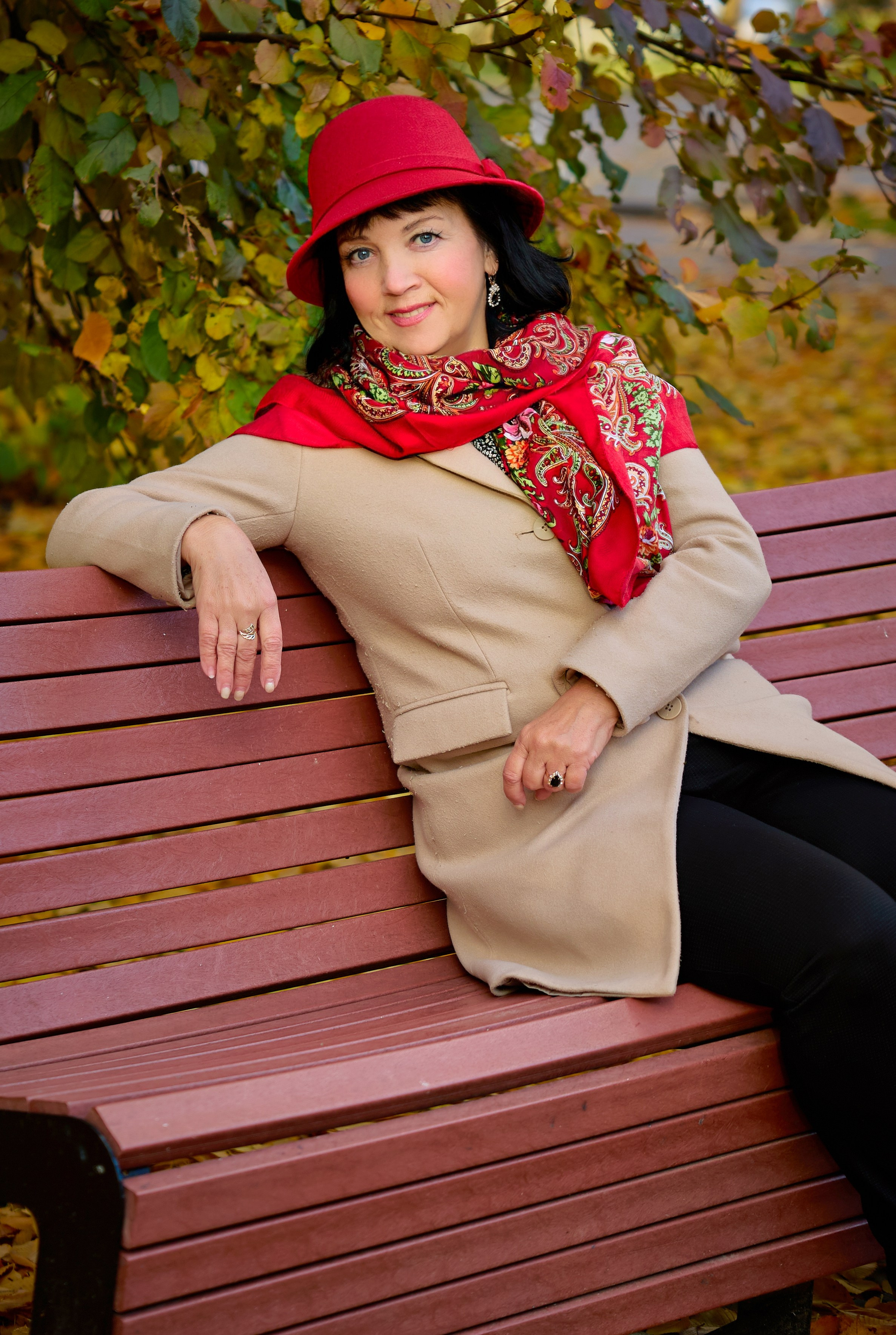 Осенняя съемка. Наталия. Фотограф Люся Воробьева