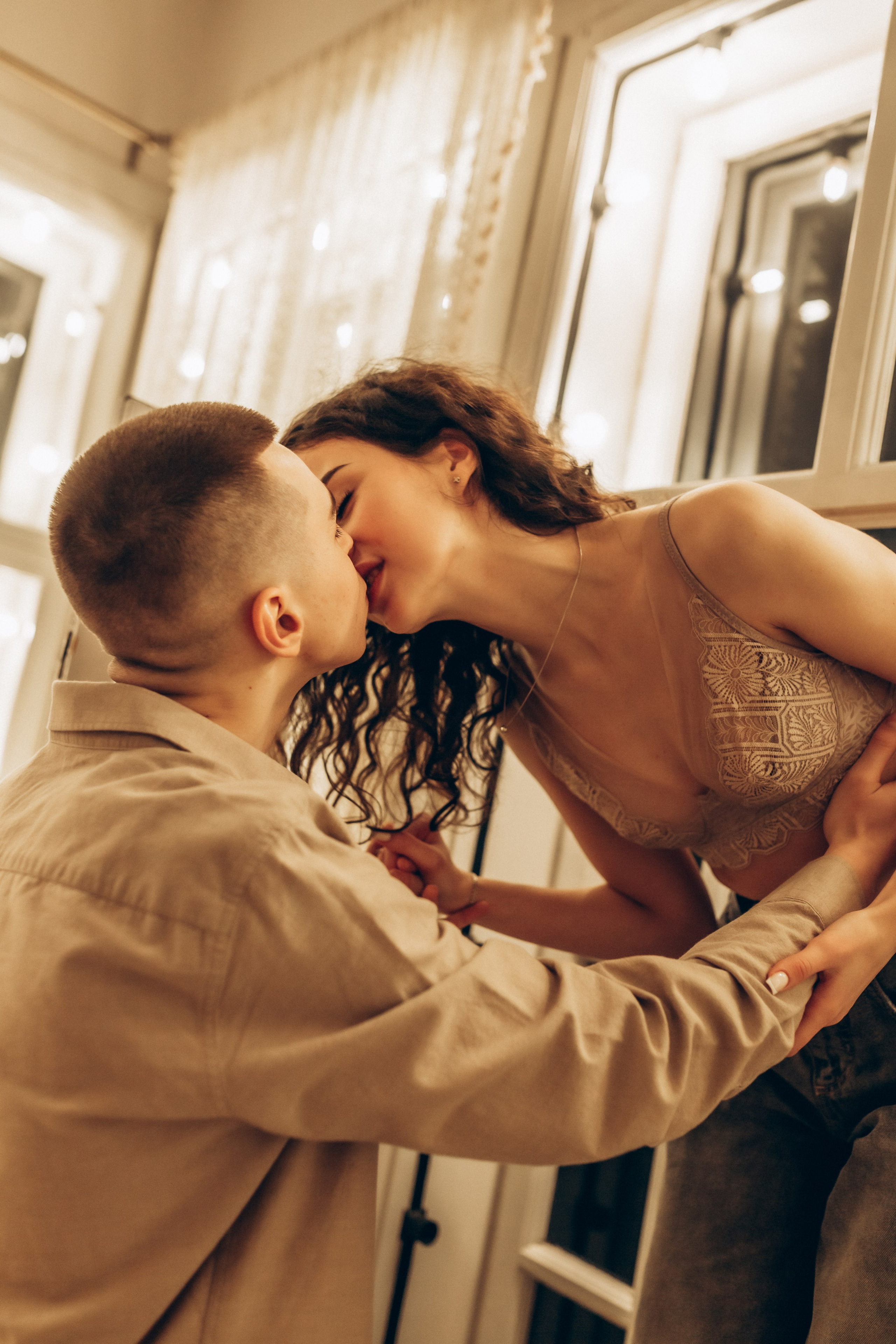 LoveStory Никита и Лиза в студии. Фотограф Санкт-Петербург Князева Елизавета