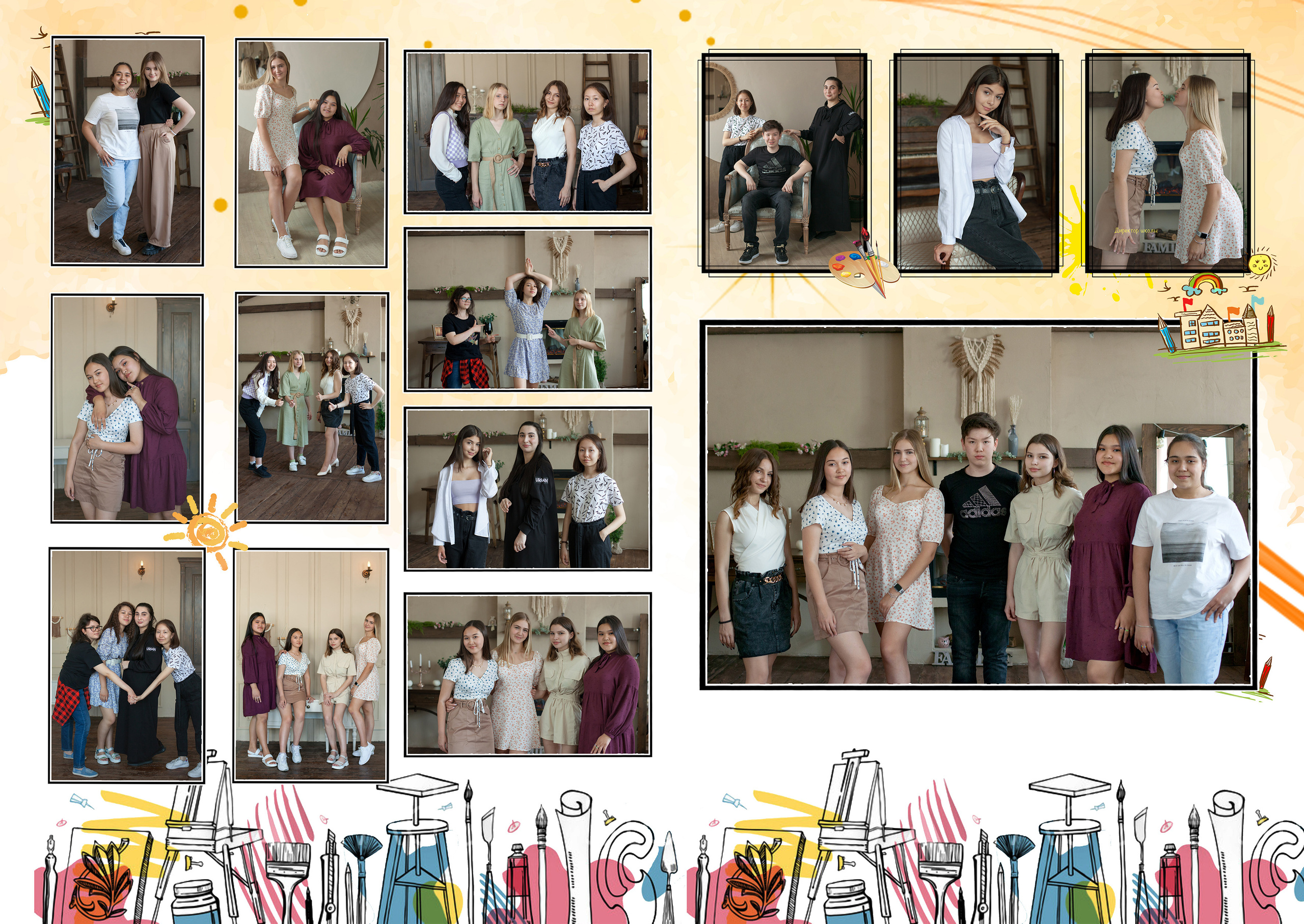 Школьные шаблоны. Детский и семейный фотограф в Павлодаре Оксана Солей. Школа моделей