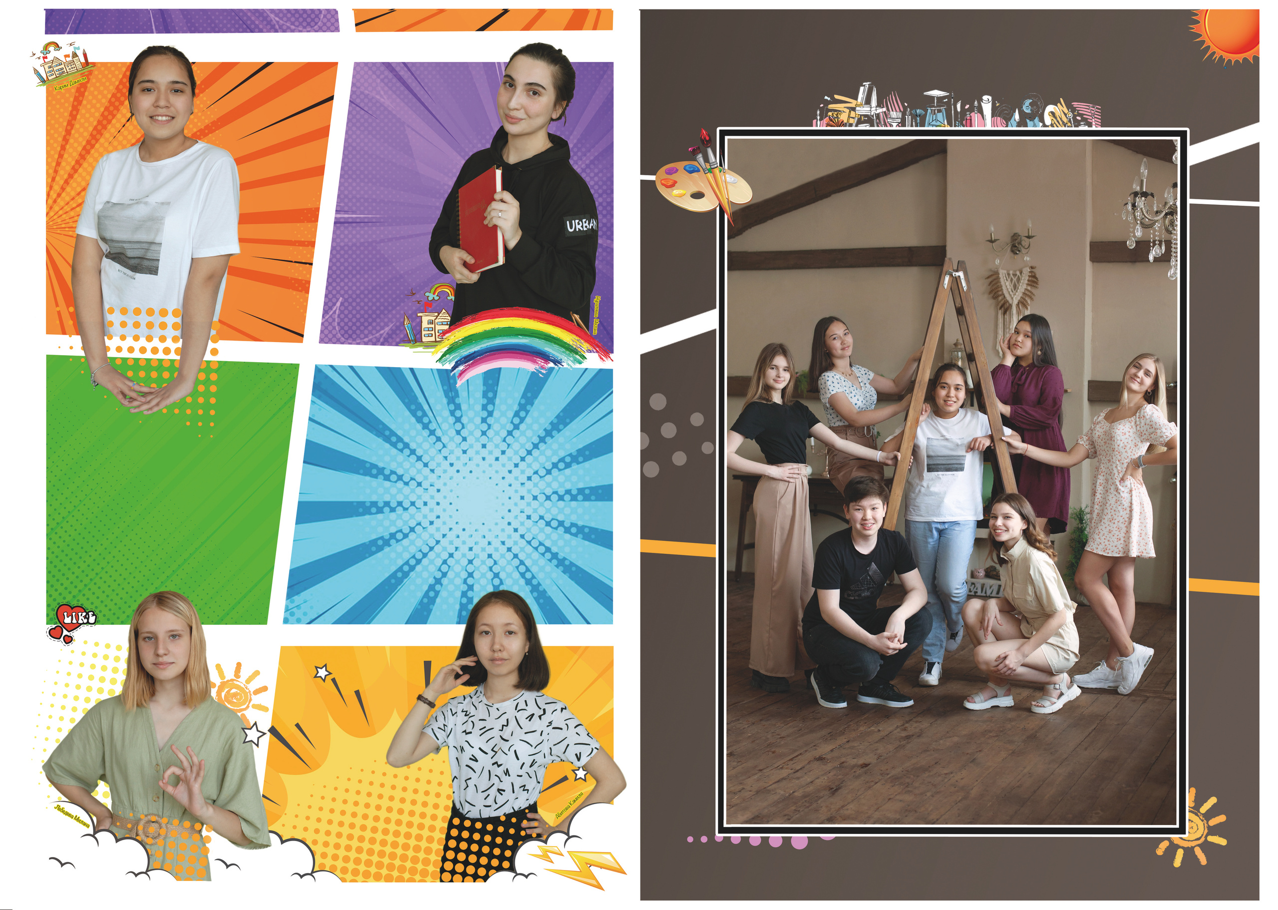 Школьные шаблоны. Детский и семейный фотограф в Павлодаре Оксана Солей. Школа моделей