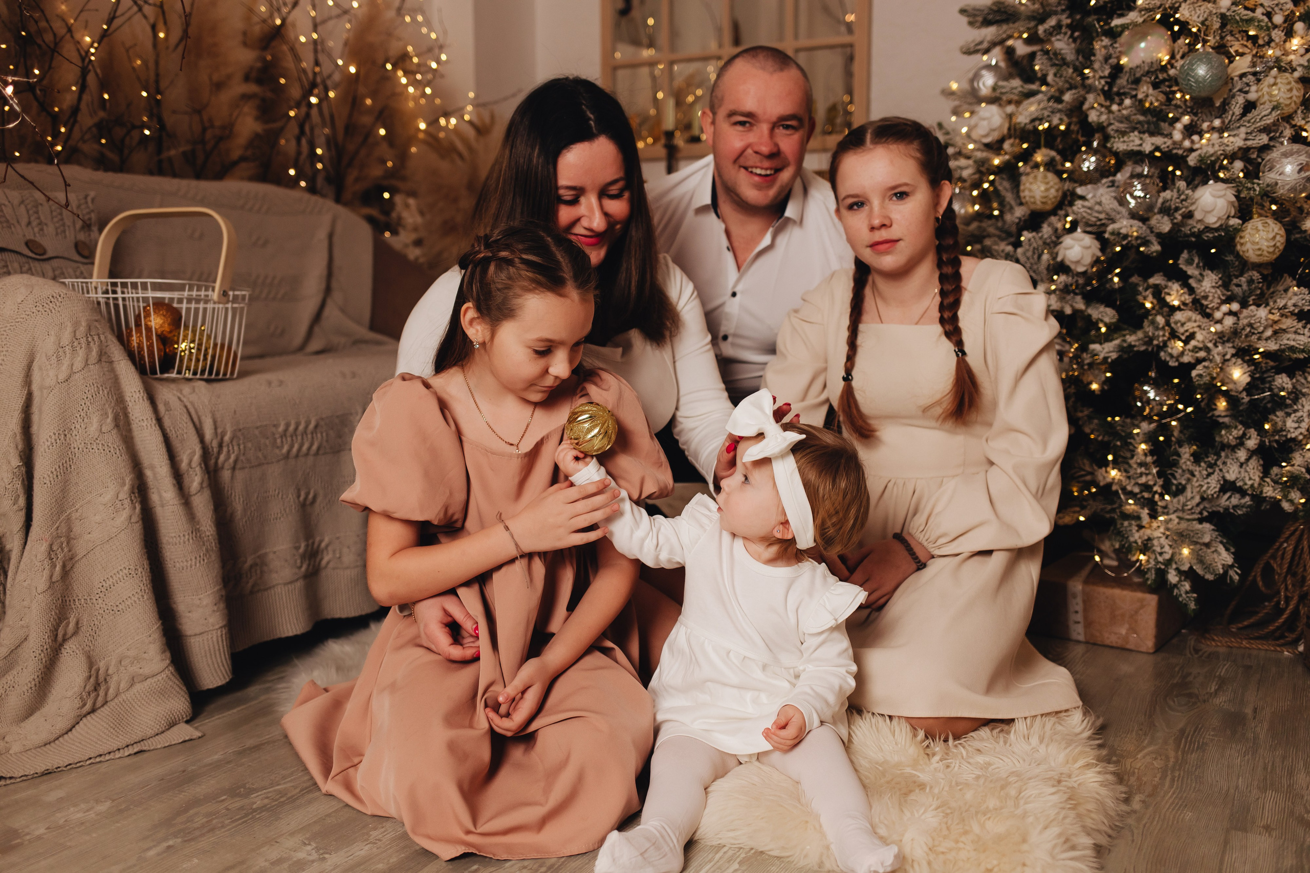 Семейная новогодняя фотосессия. Фотограф Елена Кириллова