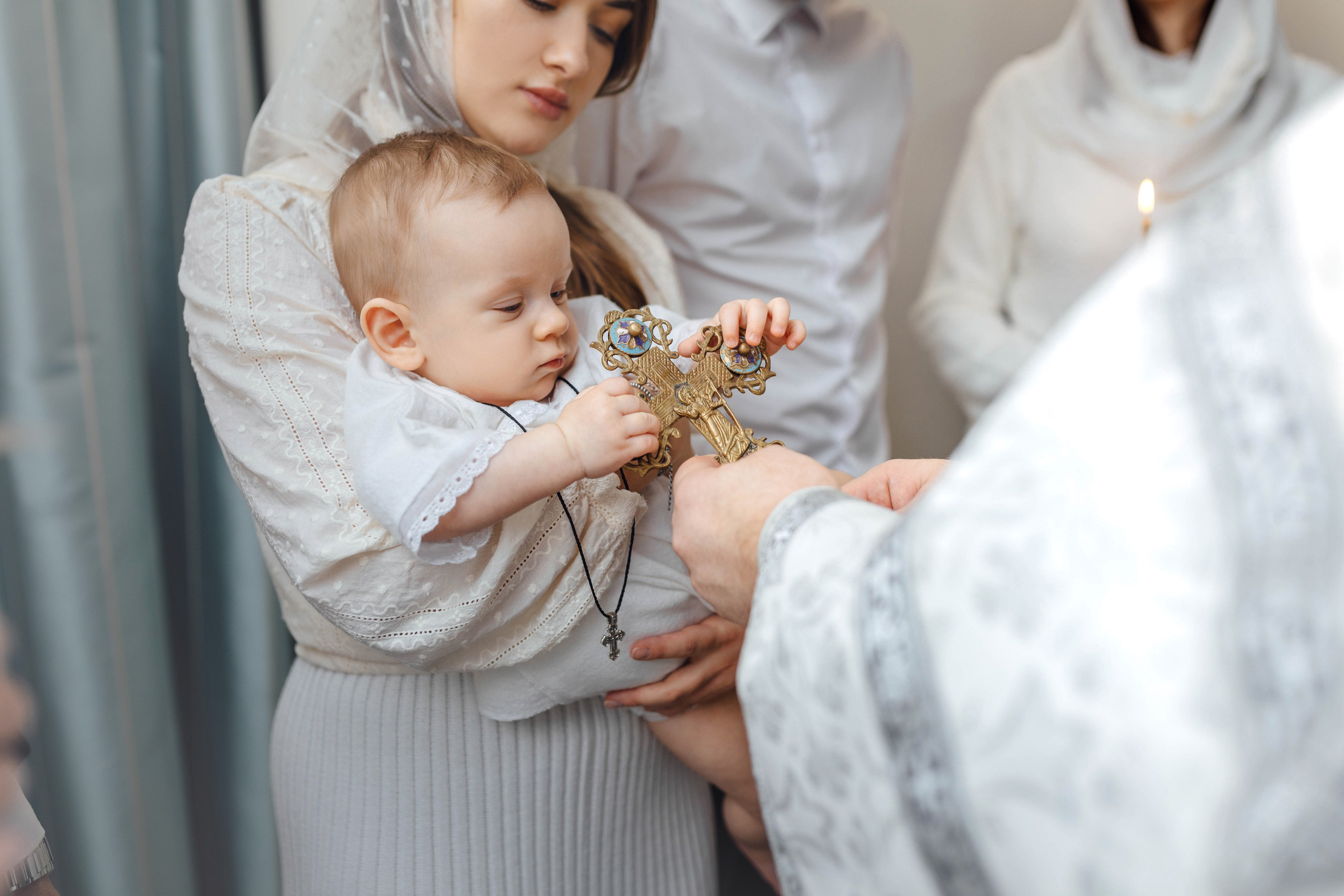 Крещение Демида, храм Святой Троицы, декабрь 2025