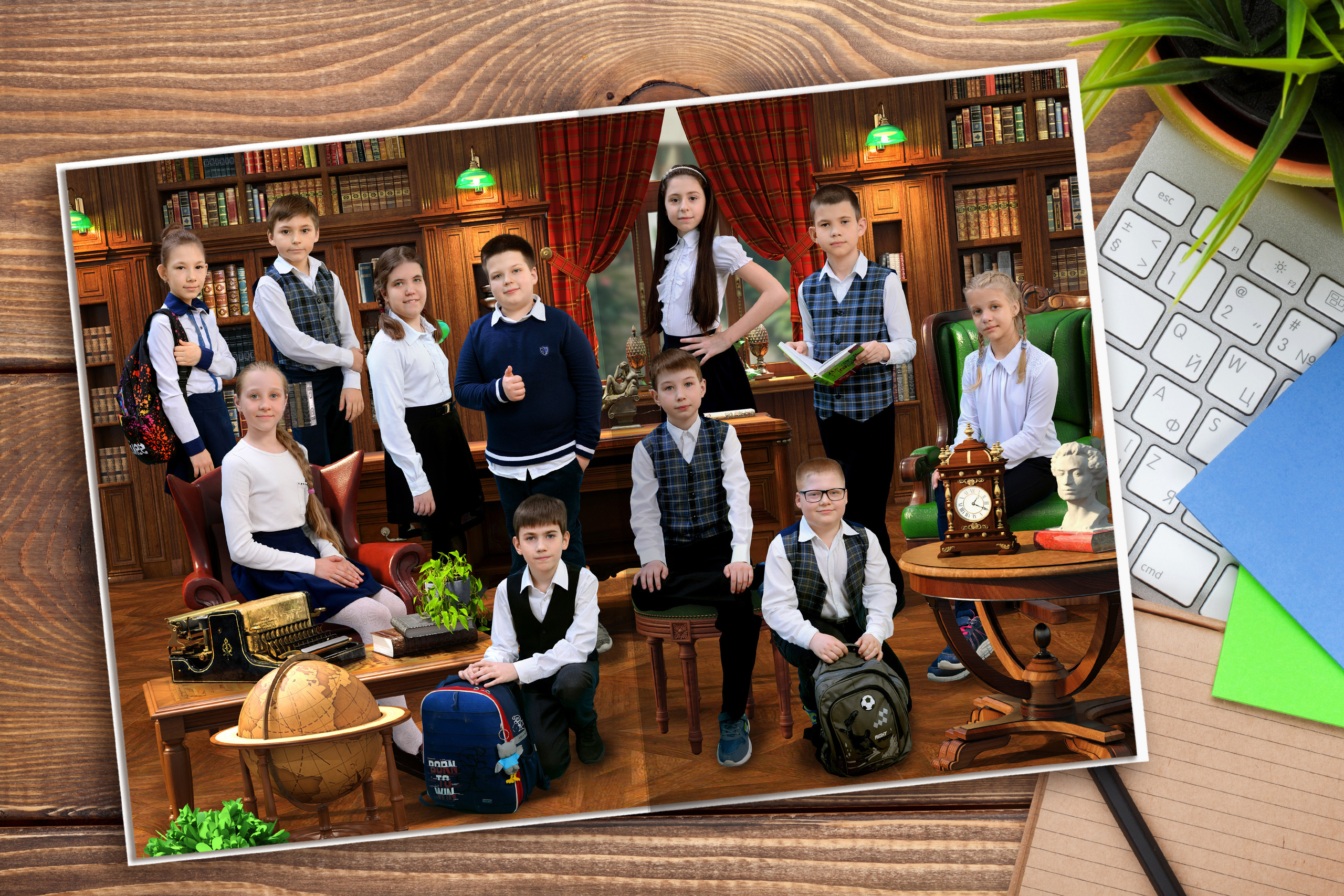 «Библиотека 2» 3 разворота. Надежда Хабарина школьный и детский фотограф в Самаре АЛЬБОМЫ от 1700р