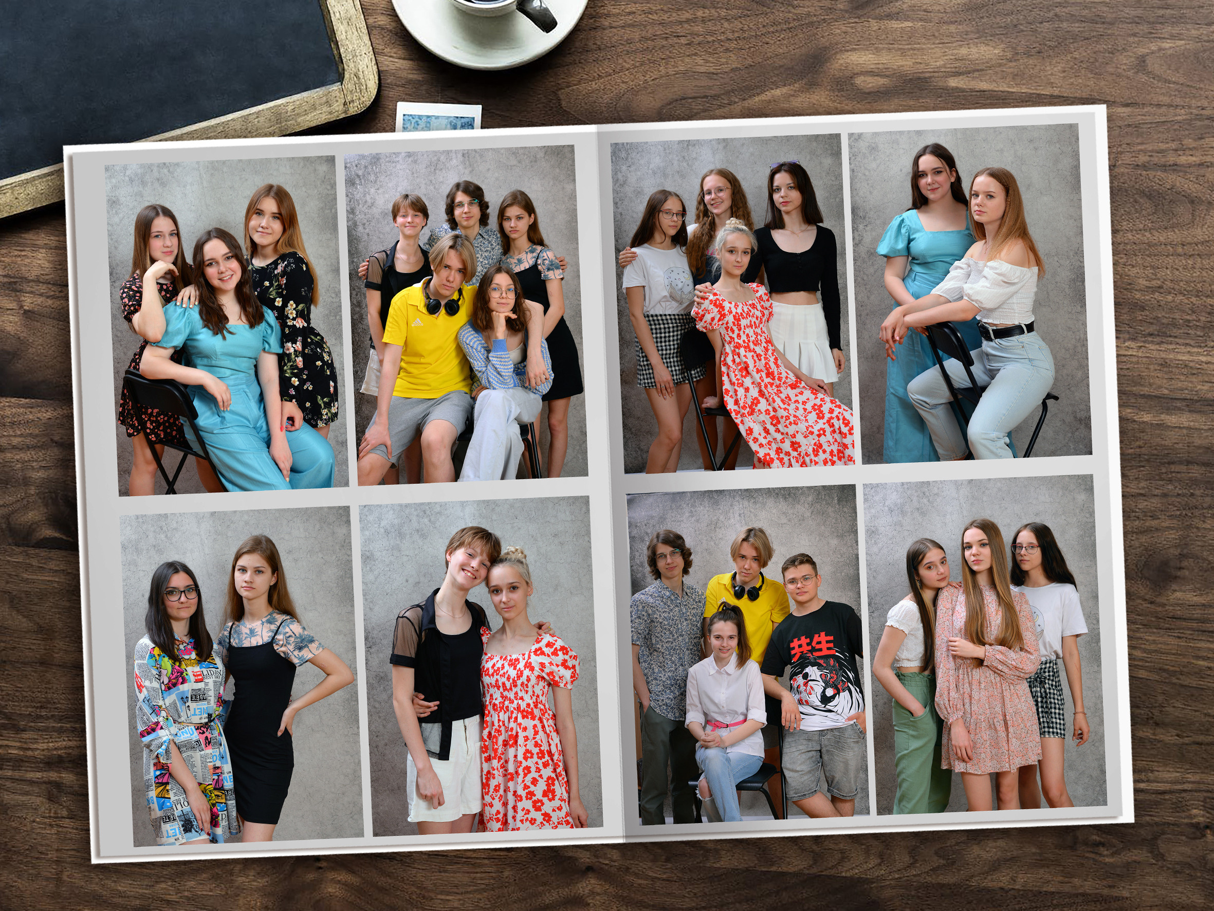 Стиль — 4 разворота. Надежда Хабарина школьный и детский фотограф в Самаре АЛЬБОМЫ от 1700р