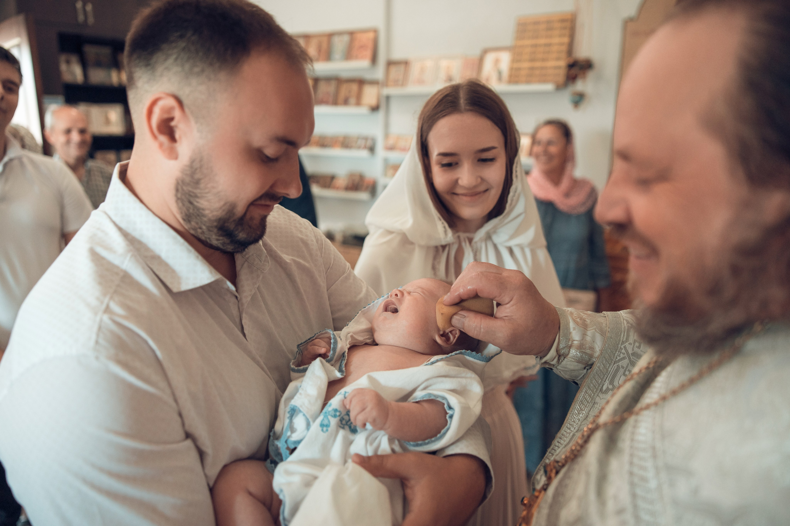 Таинство Крещения Анатолия. Церковь Троицы Живоначальной в Мурмино. Семейный фотограф в Рязани и Рязанской области