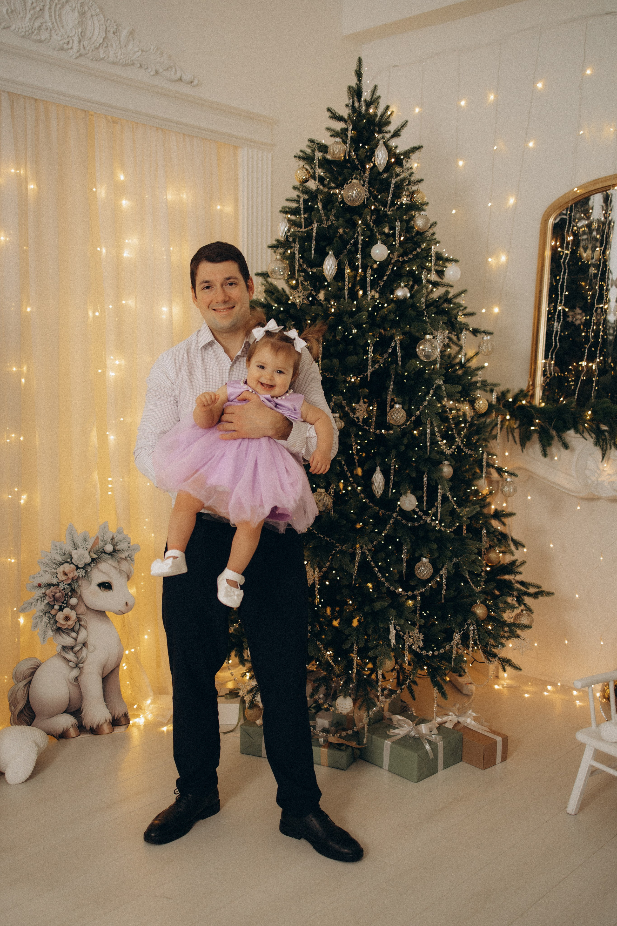 Новый год маленькой Анечки. Семейный фотограф в Москве Анастасия Шалда