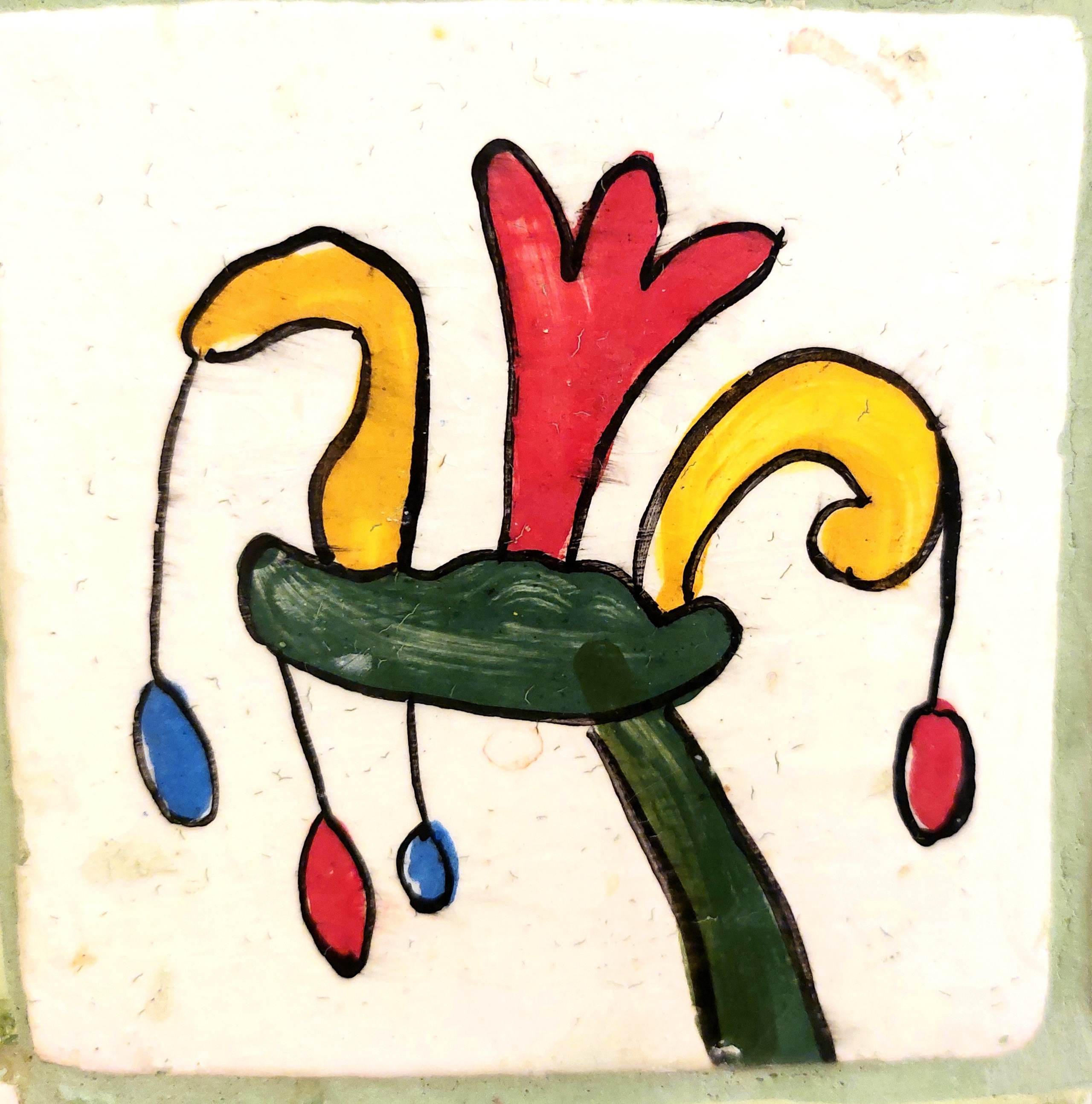 Много плиток-цветочков. Керамика с историей. Елена Рогалёва