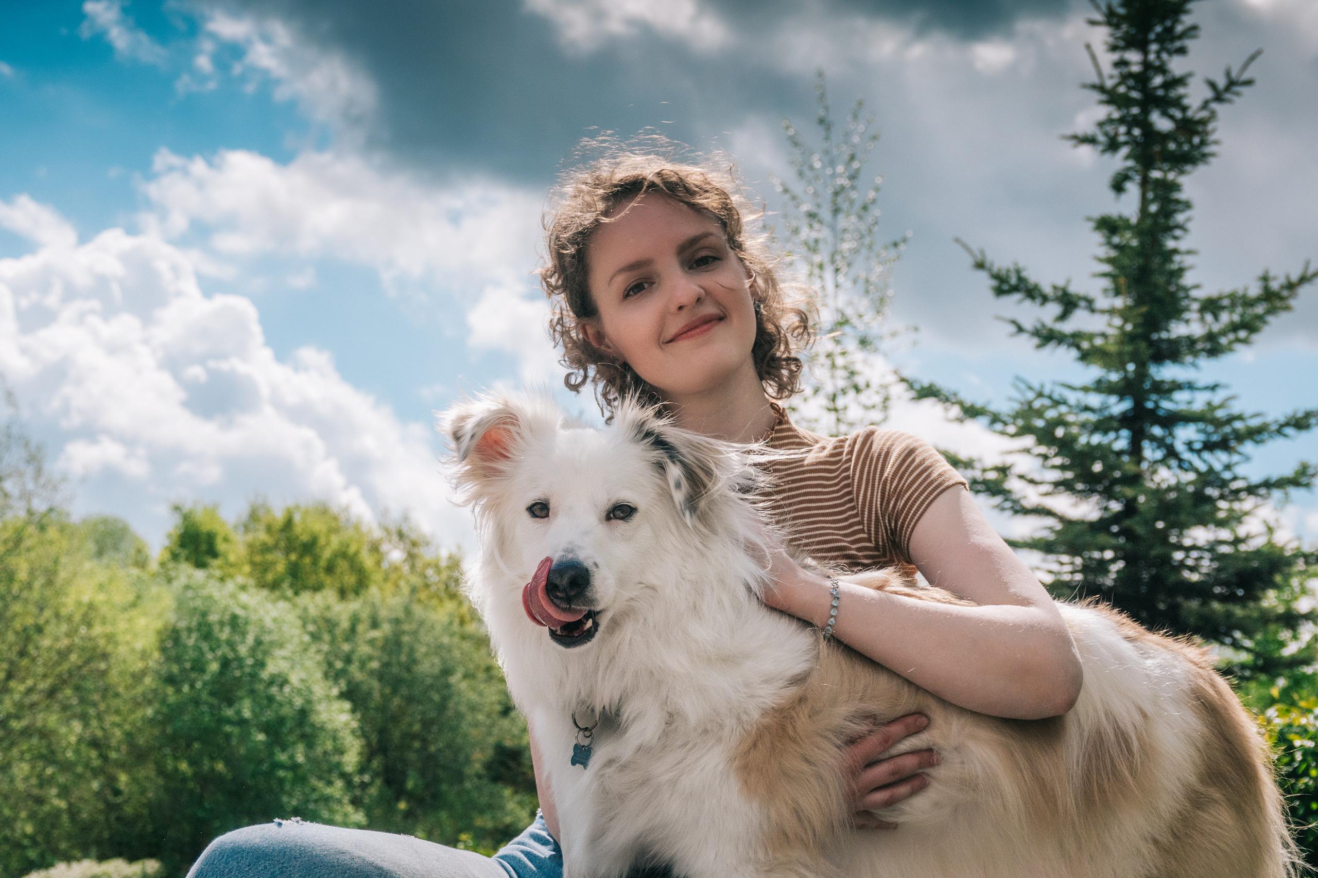 Фотоссесия красавчика пса Даная и его человека Оли. Фотограф-анималист в Москве Юлия Лайхо