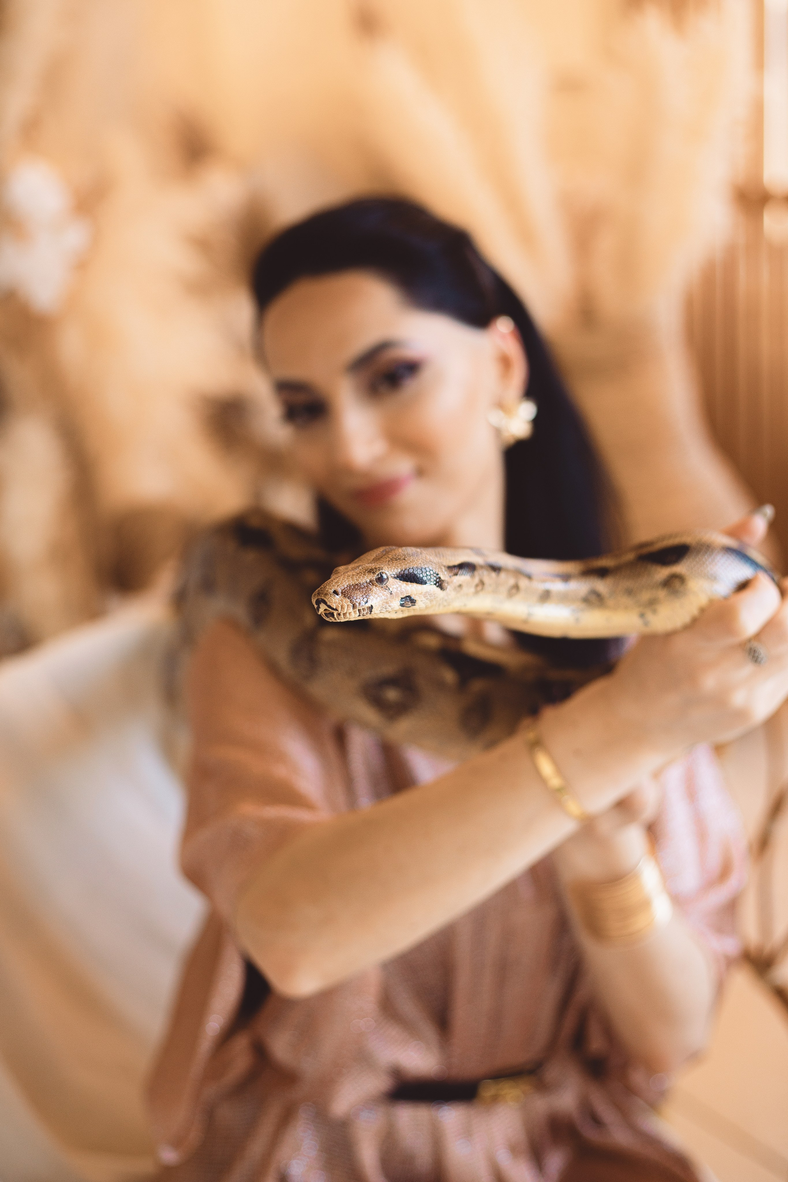 Фотосессия со змеей в  фотостудии в стиле Бохо. Фотограф в Санкт-Петербурге, Анна Скворцова